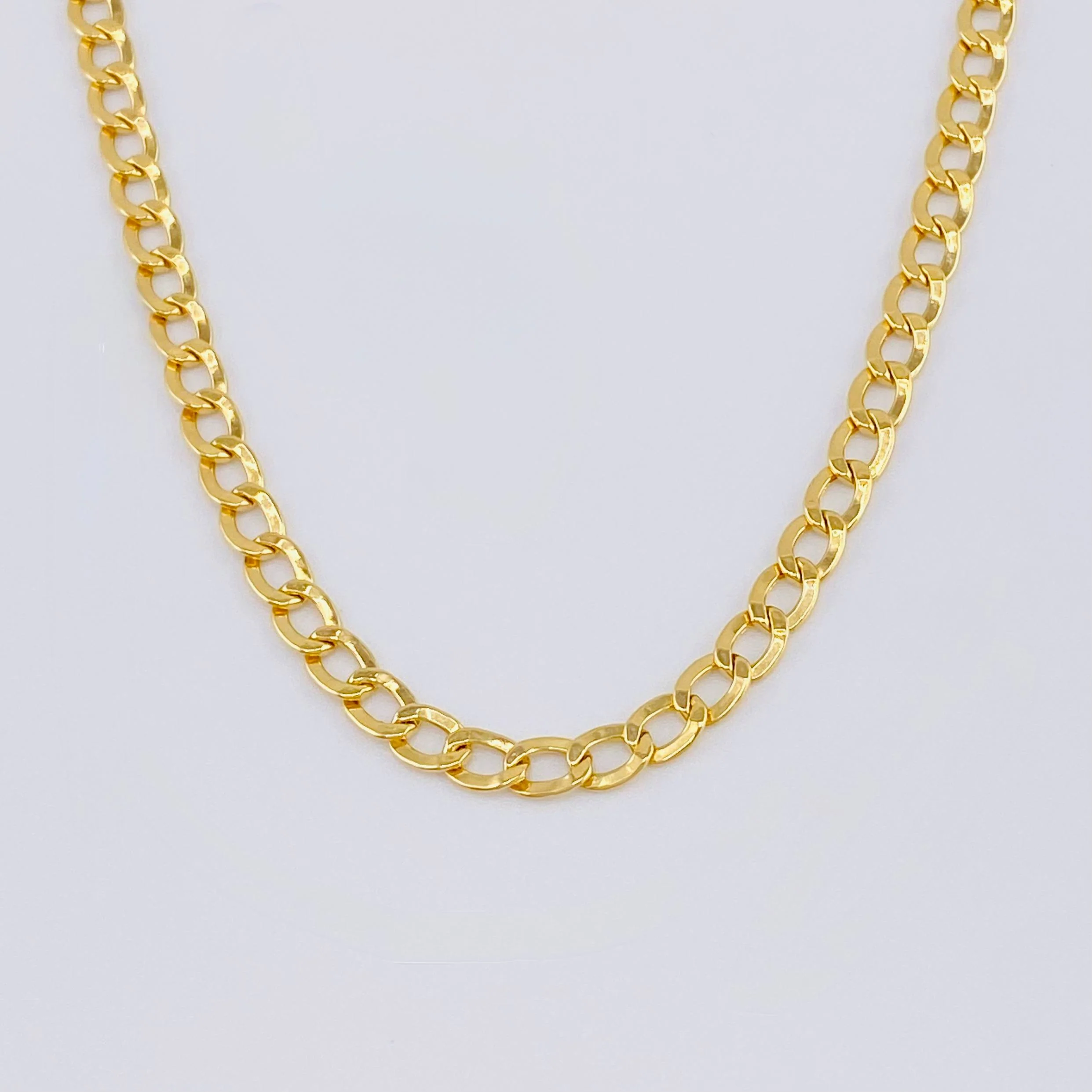 Cadena Cubana 4.65gr / 50cm / 3.5mm Oro Amarillo +1 18K