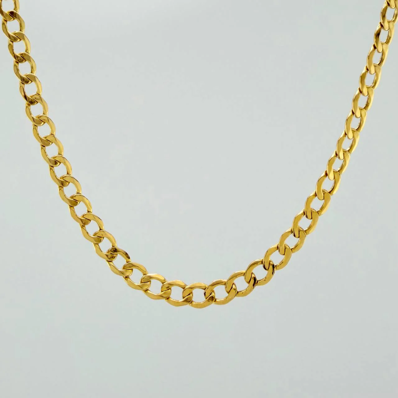 Cadena Cubana 4.7gr / 45.2cm / 3.28mm Oro Amarillo +1 18K $