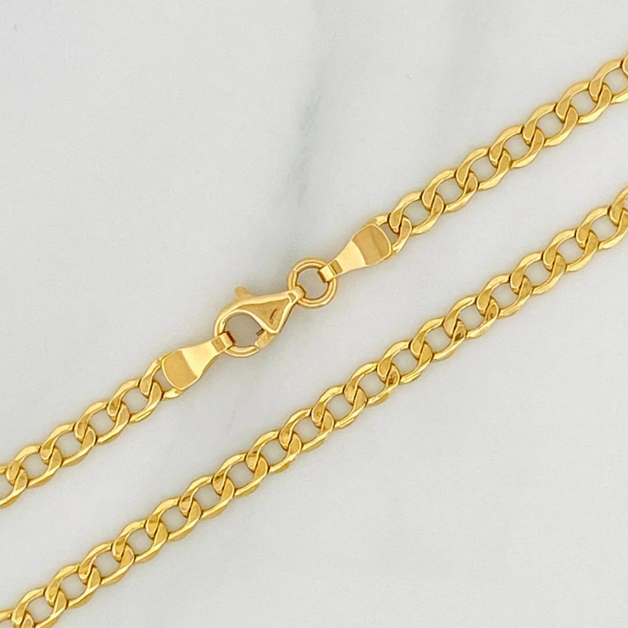 Cadena Cubana 5.5gr / 55cm / 2.4mm Oro Amarillo +1 18K & - Image 2