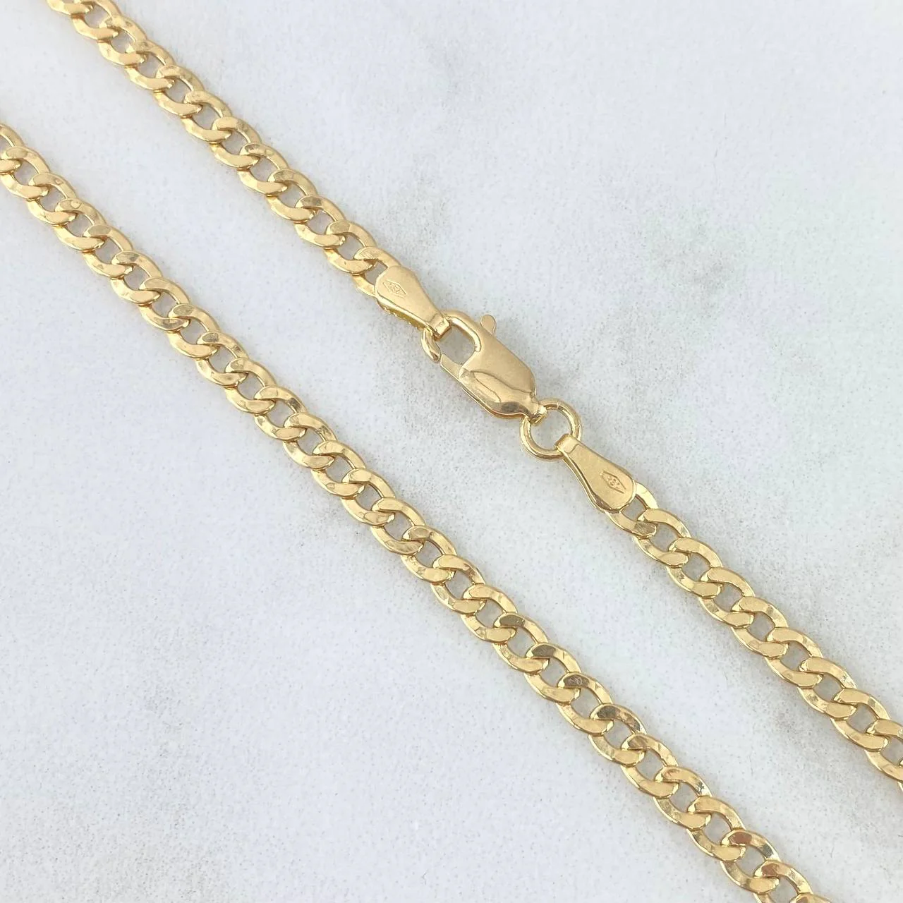 Cadena Cubana 6.25gr / 60cm / 3.2mm Oro Amarillo 18K * - Image 2