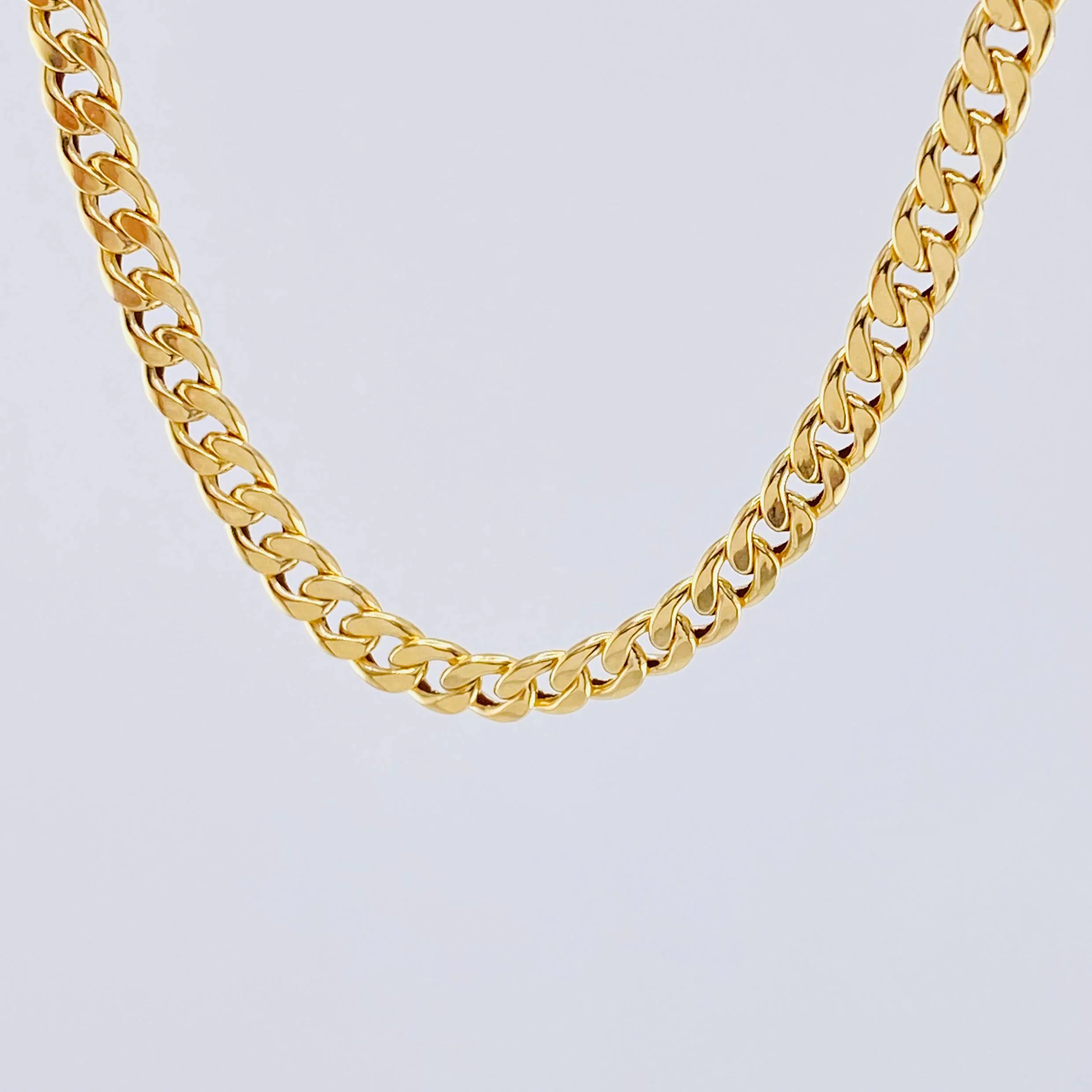 Cadena Cubana 6.75gr / 60cm / 5.25mm Oro Amarillo +1 18K * - Image 2