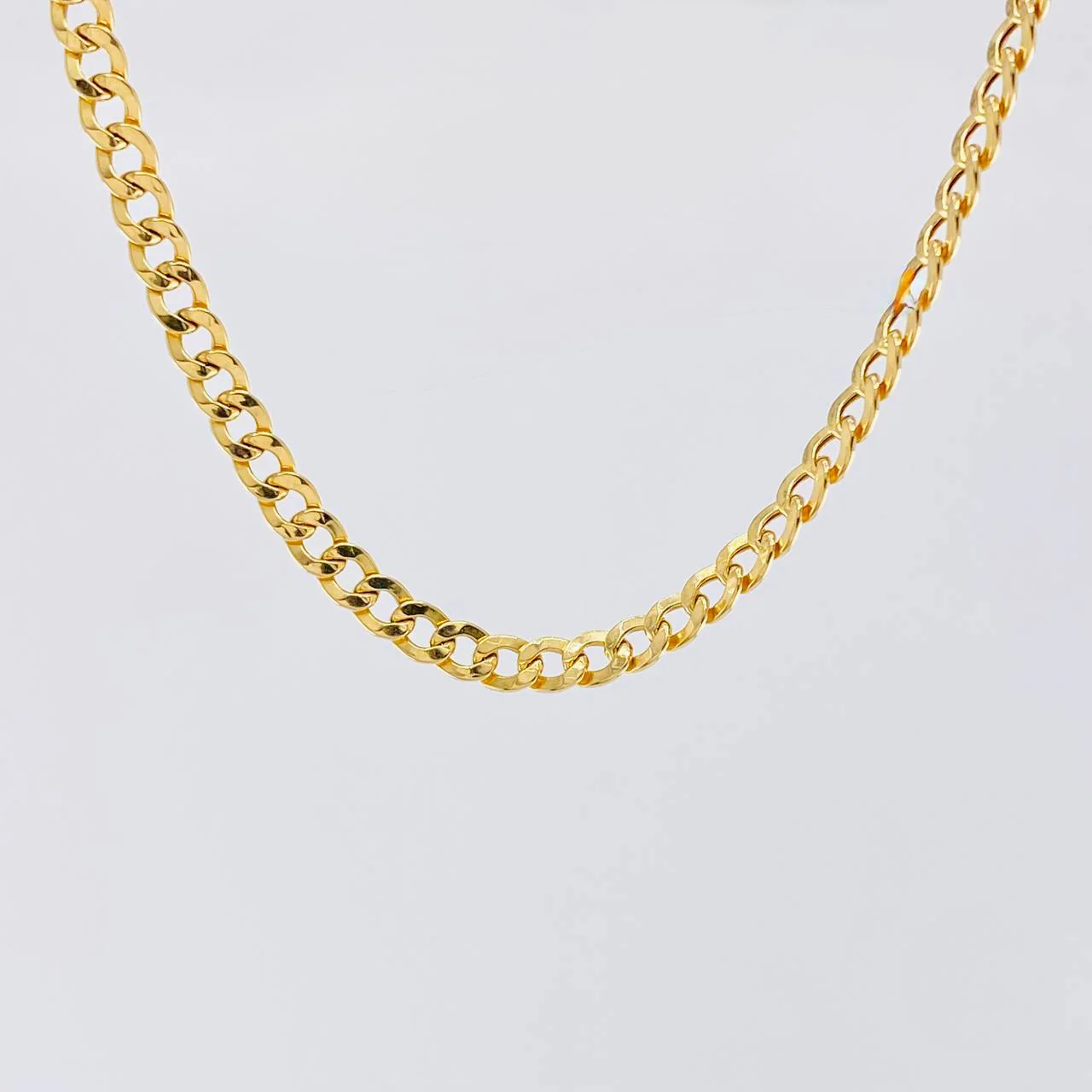 Cadena Cubana 6.95 g / 63.5 cm / 3.3 mm Oro Amarillo 18K