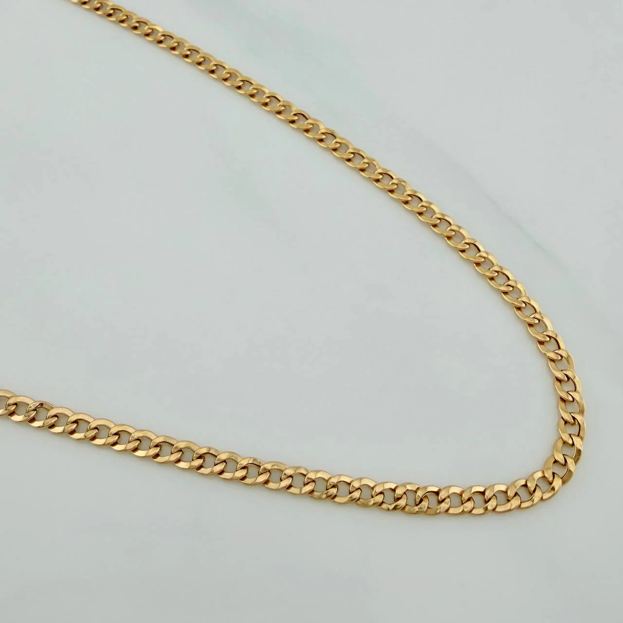 Cadena Cubana 7.7 g / 61.5 cm / 4.1 mm Oro Amarillo 18K - Image 2