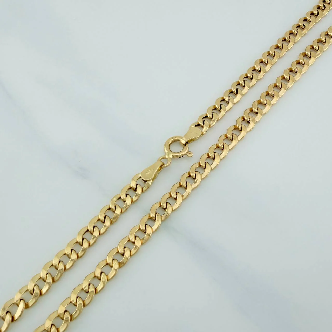 Cadena Cubana 7.7 g / 61.5 cm / 4.1 mm Oro Amarillo 18K - Image 3