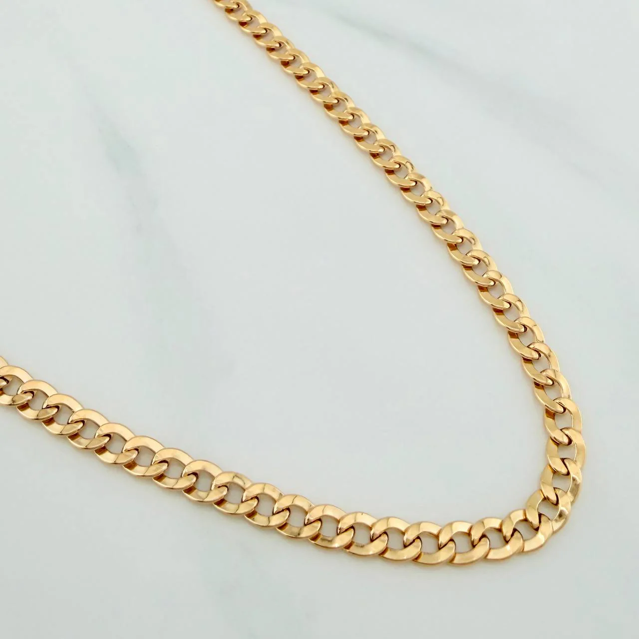Cadena Cubana 7.9 g / 61 cm / 4 mm Oro Amarillo 18K - Image 2