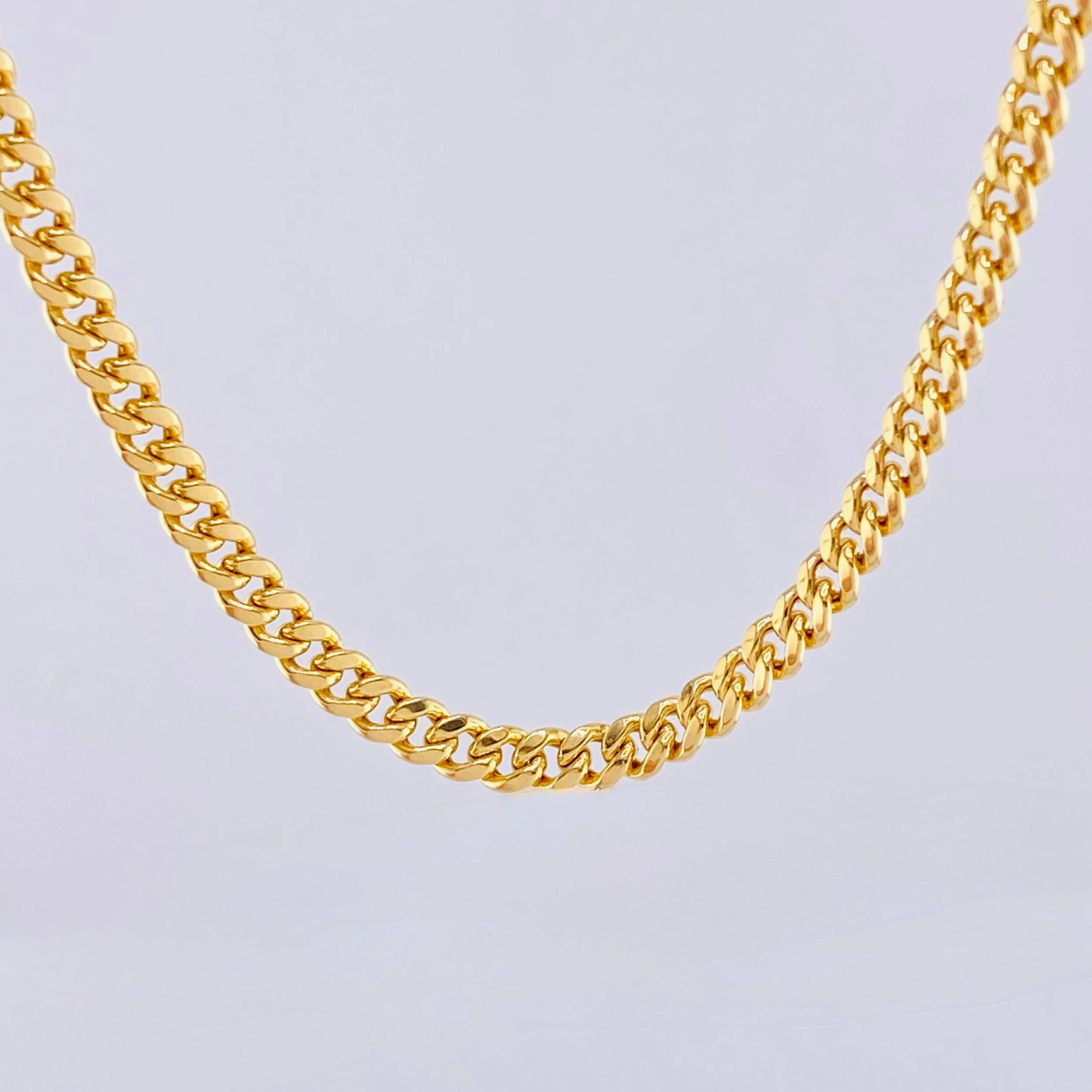Cadena Cubana 8.25gr / 60cm / 3.75mm Oro Amarillo +1 18K © - Image 2