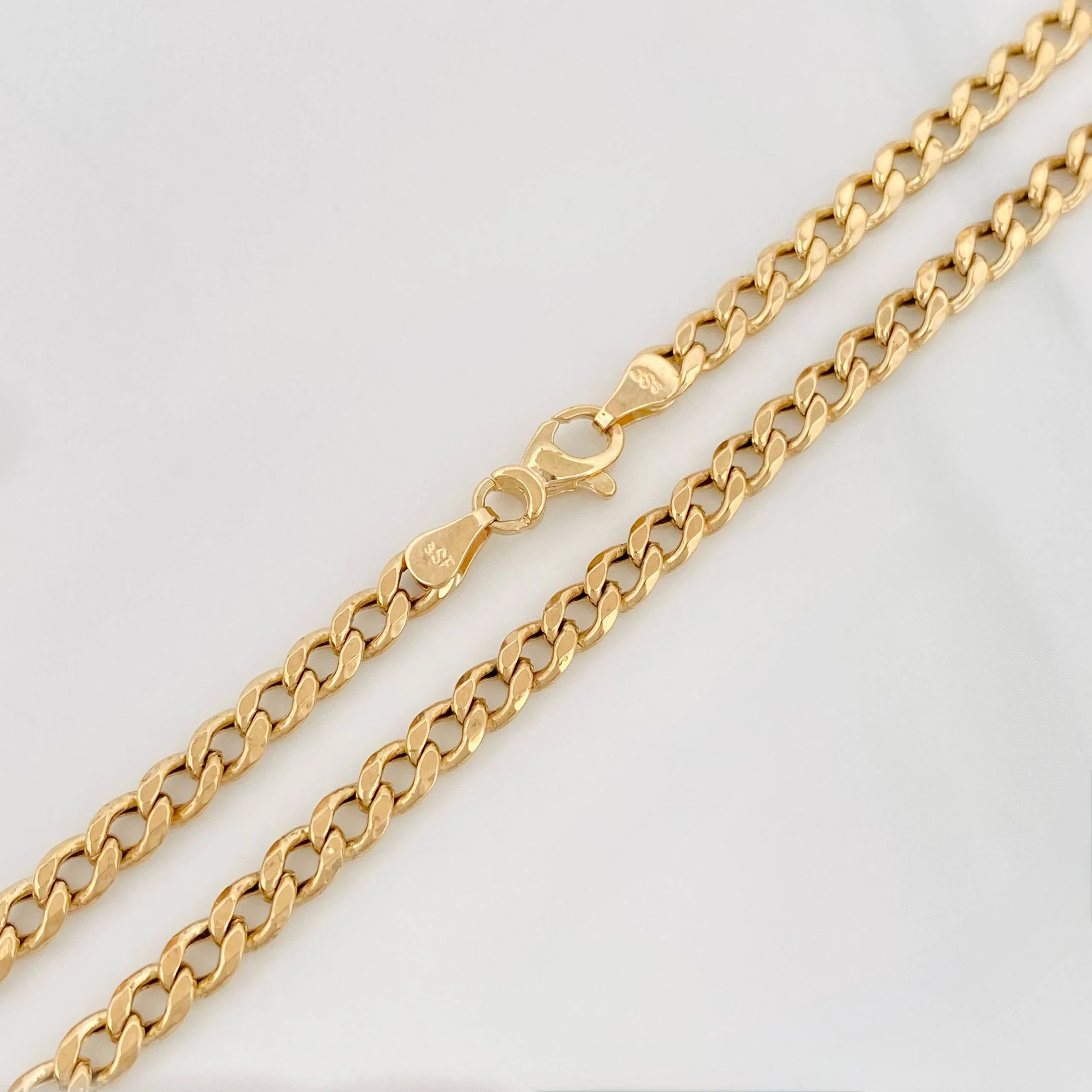 Cadena Cubana 8.6 g / 52 cm / 3.5 mm Oro Amarillo 18K - Image 3