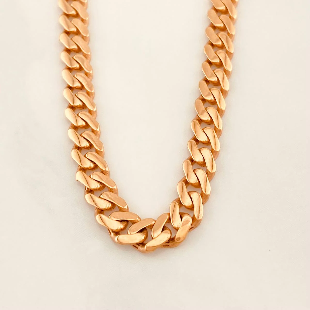 Cadena Cubana Infinito 19 g / 61 cm / 4.8 mm Oro Rosa 18K - Image 2