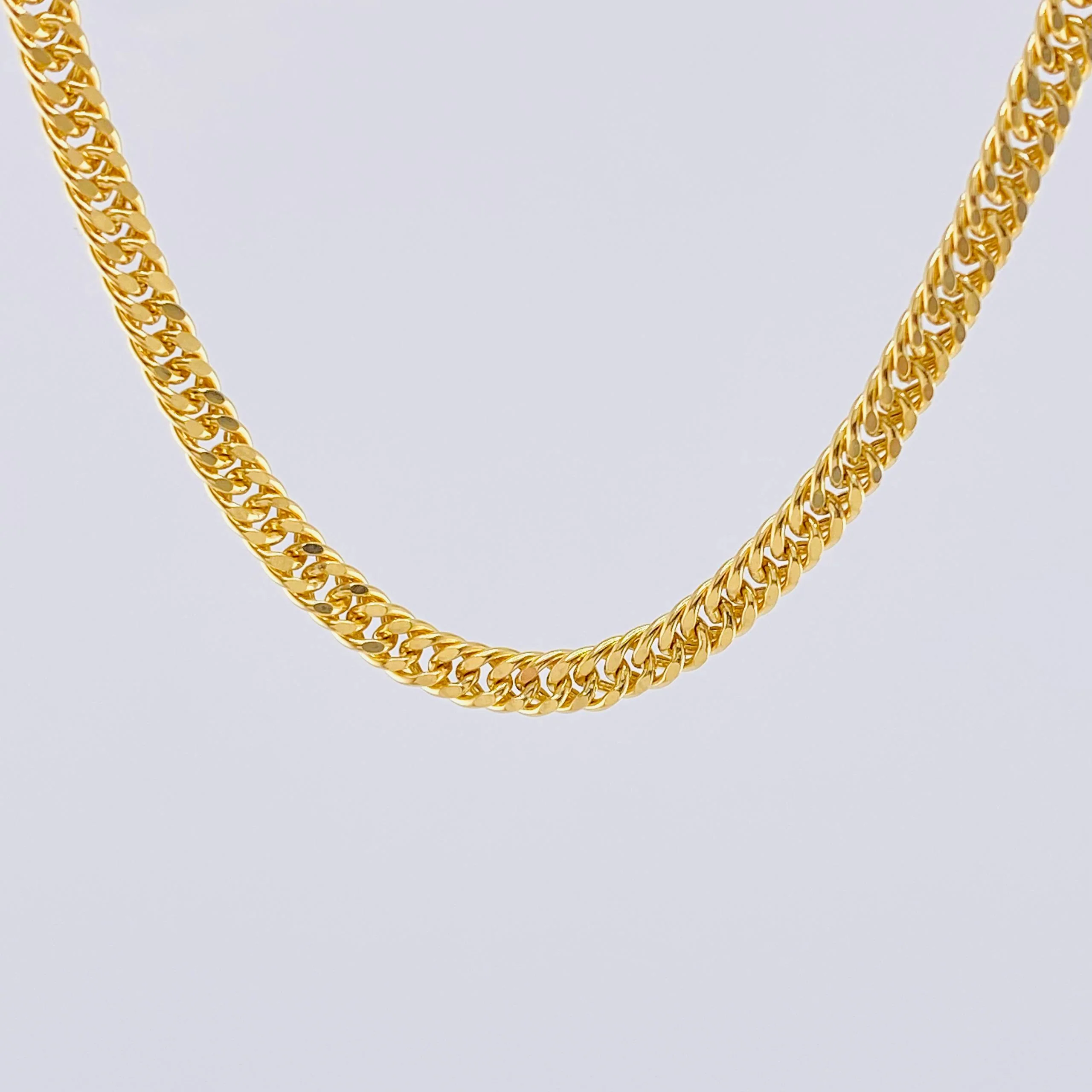 Cadena Cubana Reticulada 13.7gr / 60cm / Oro Amarillo 18K - Image 2