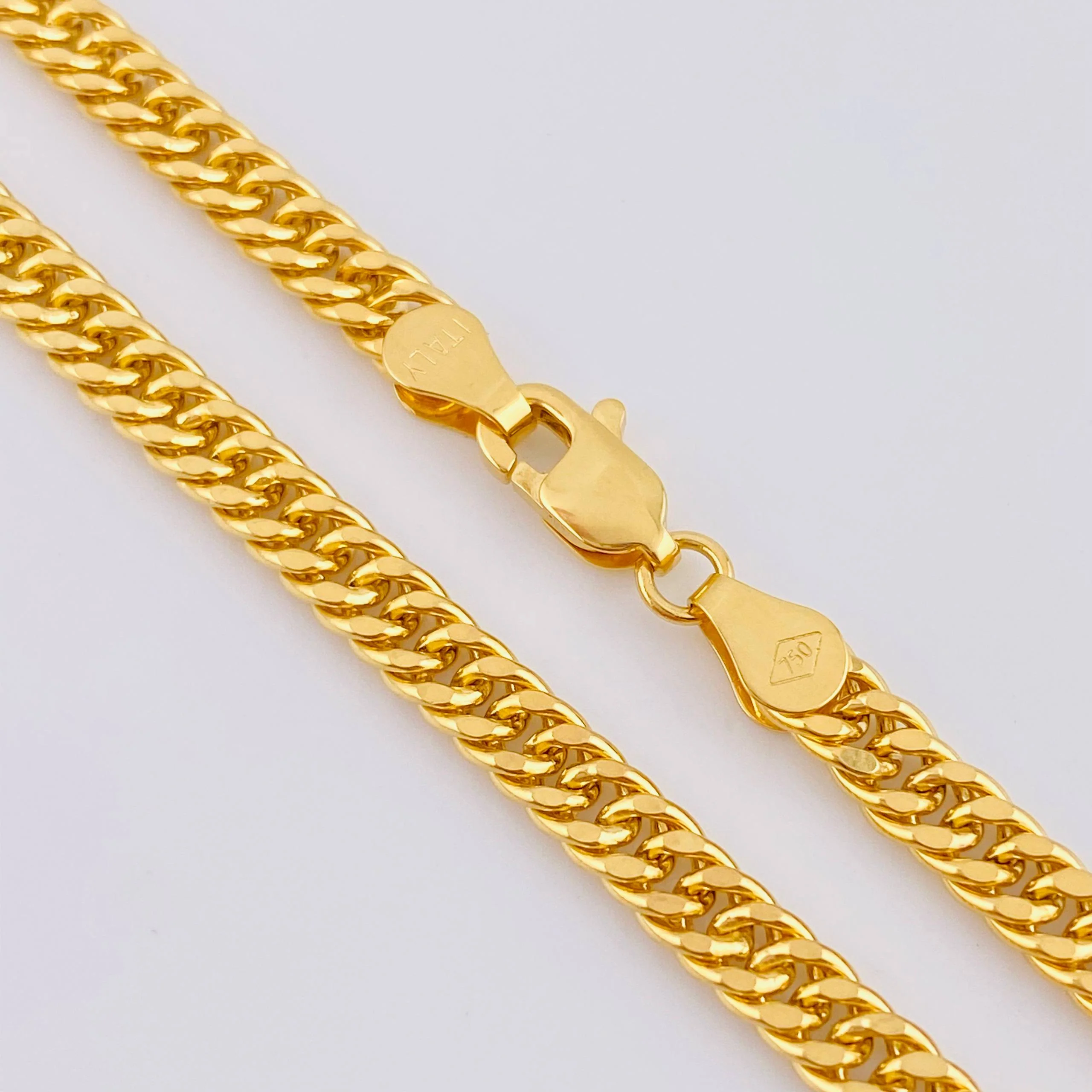 Cadena Cubana Reticulada 13.7gr / 60cm / Oro Amarillo 18K - Image 4