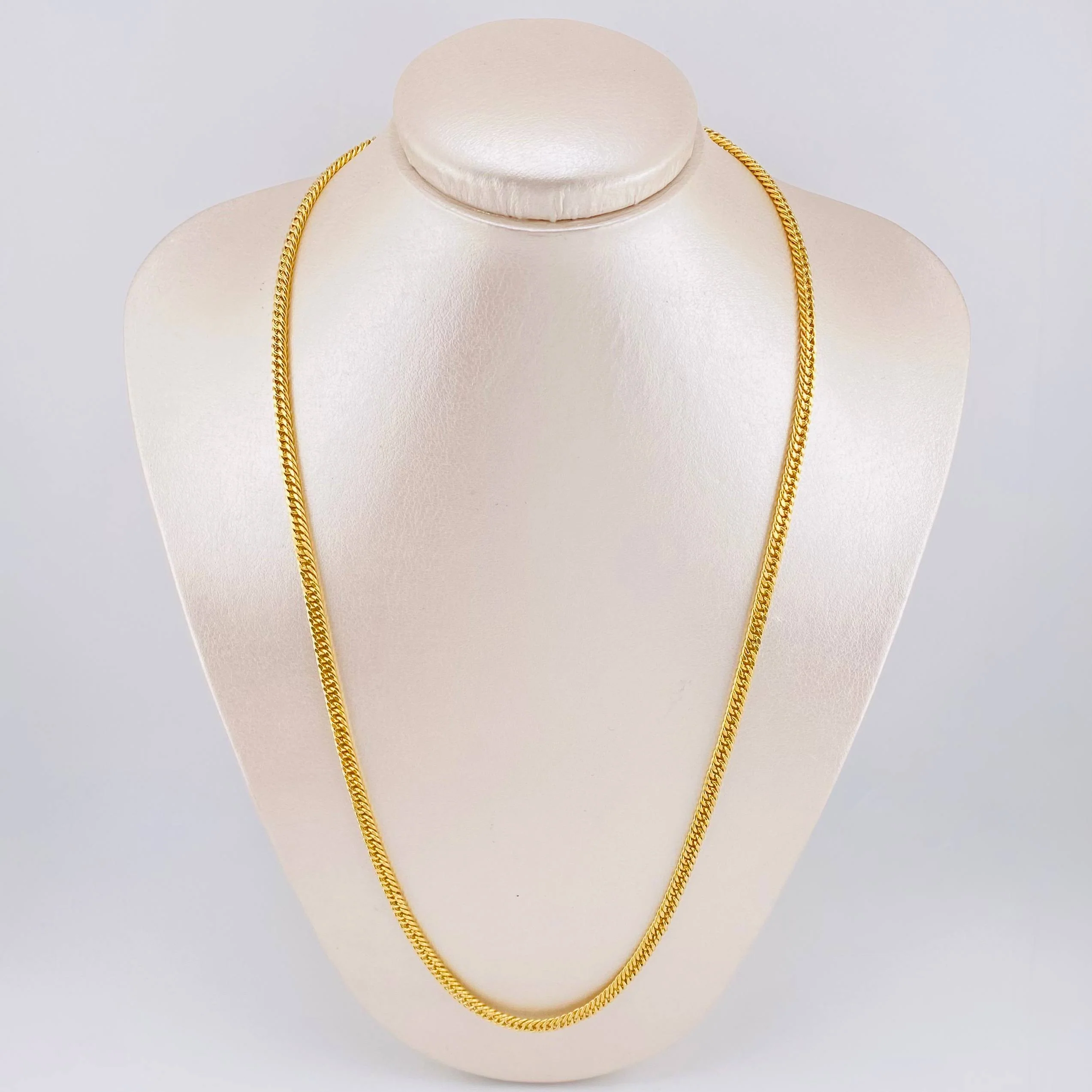 Cadena Cubana Reticulada 13.7gr / 60cm / Oro Amarillo 18K - Image 5