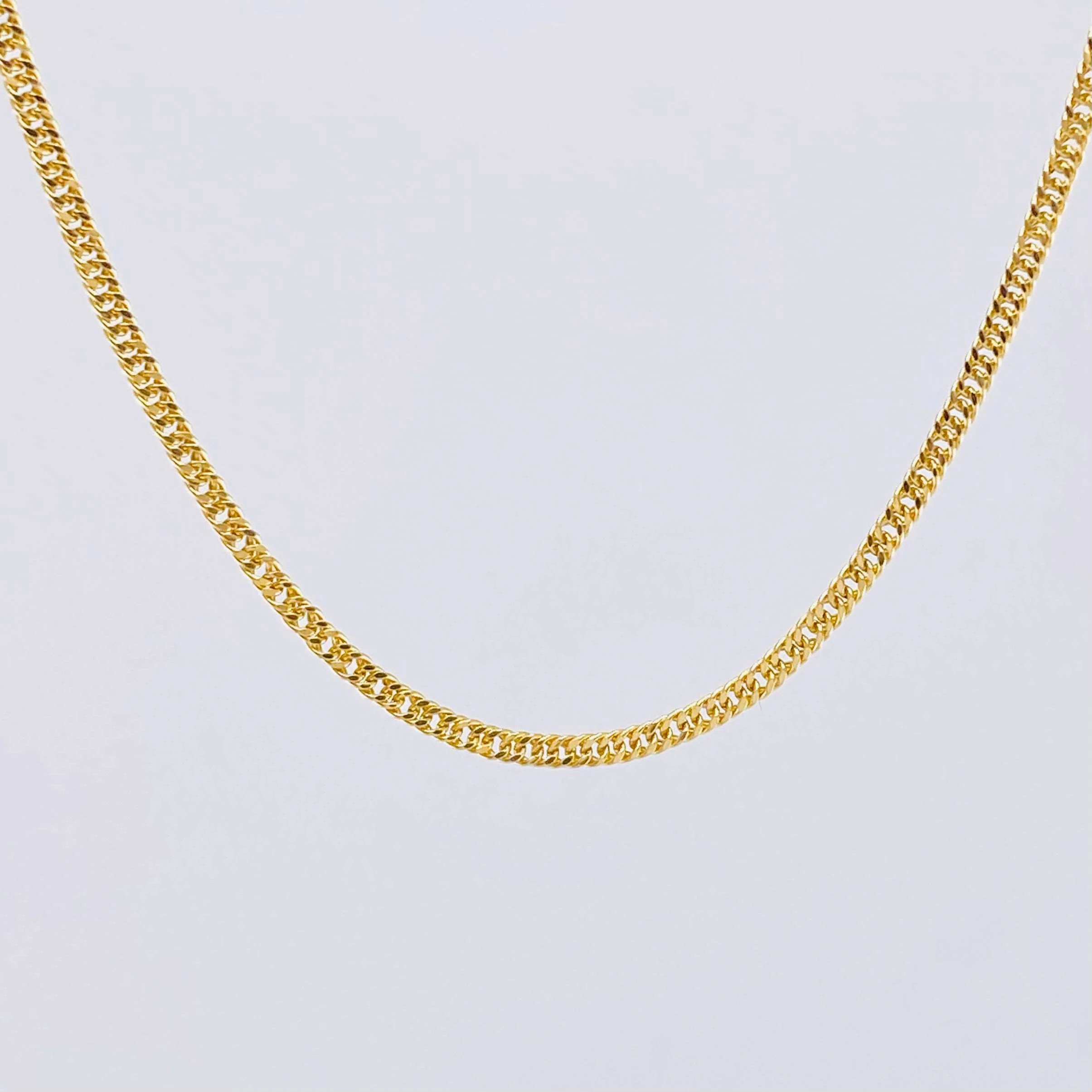 Cadena Cubana Reticulada 3.15gr / 60cm / 2mm Oro Amarillo +3 18K * - Image 2