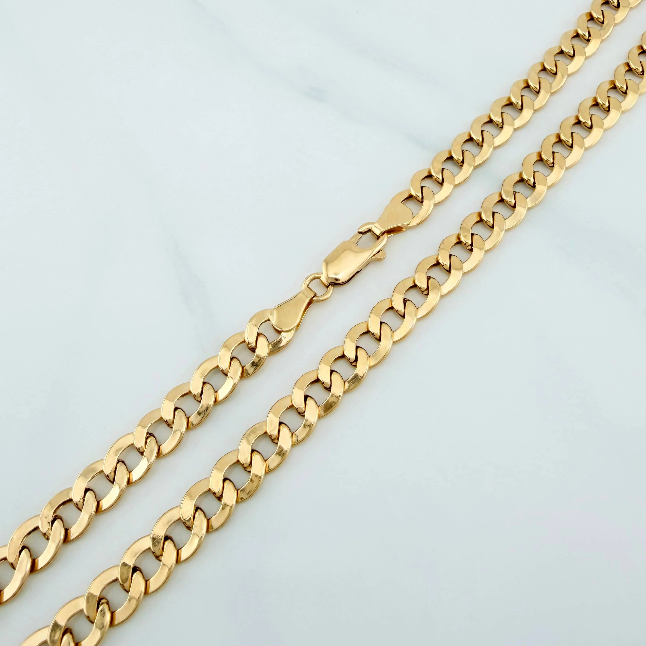 Cadena Cubana 13.3 g / 61 cm / 5.9 mm Oro Amarillo 18K - Image 3