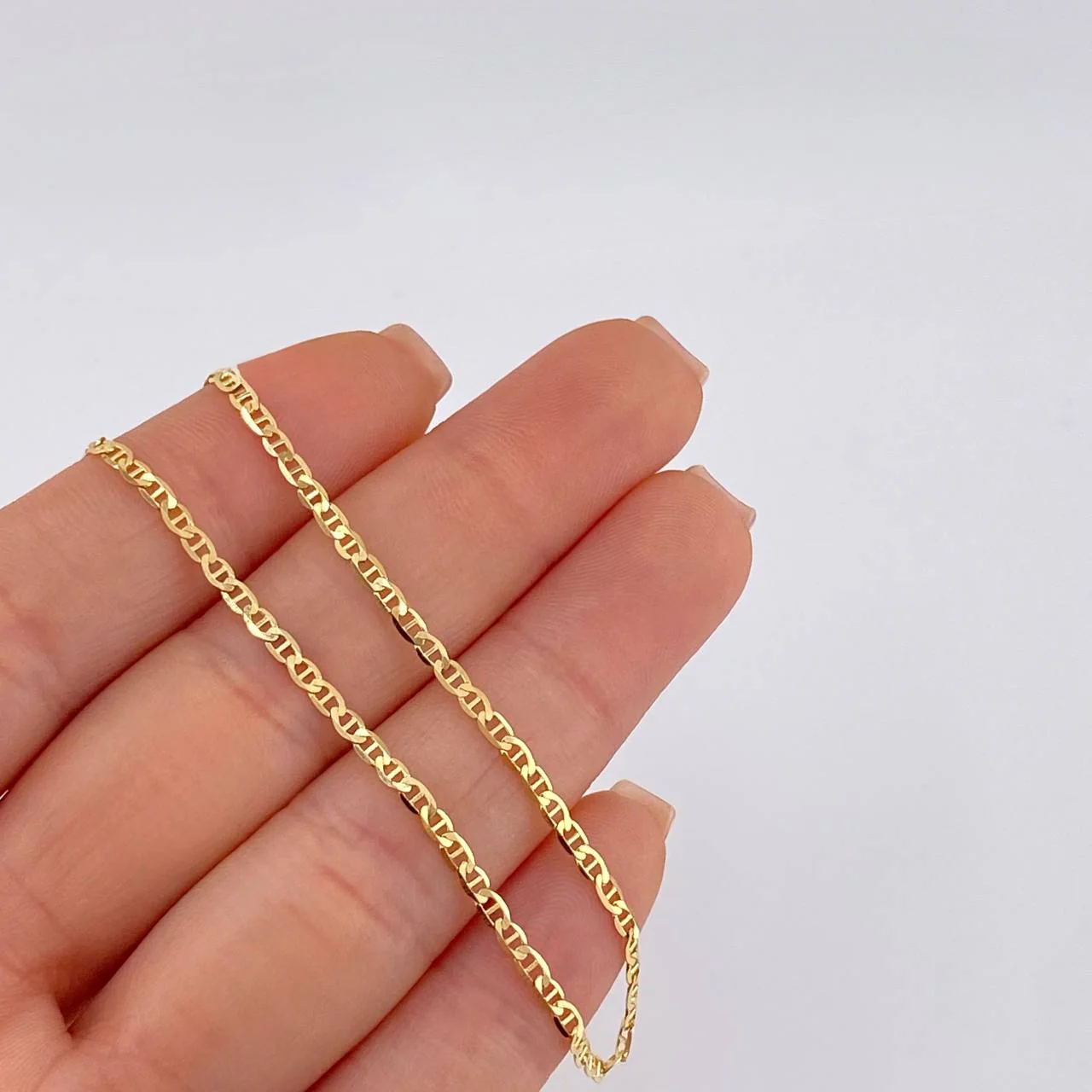 Cadena Esaclera 5.5 g / 60 cm / 2.2 mm Oro Amarillo 18K - Image 4