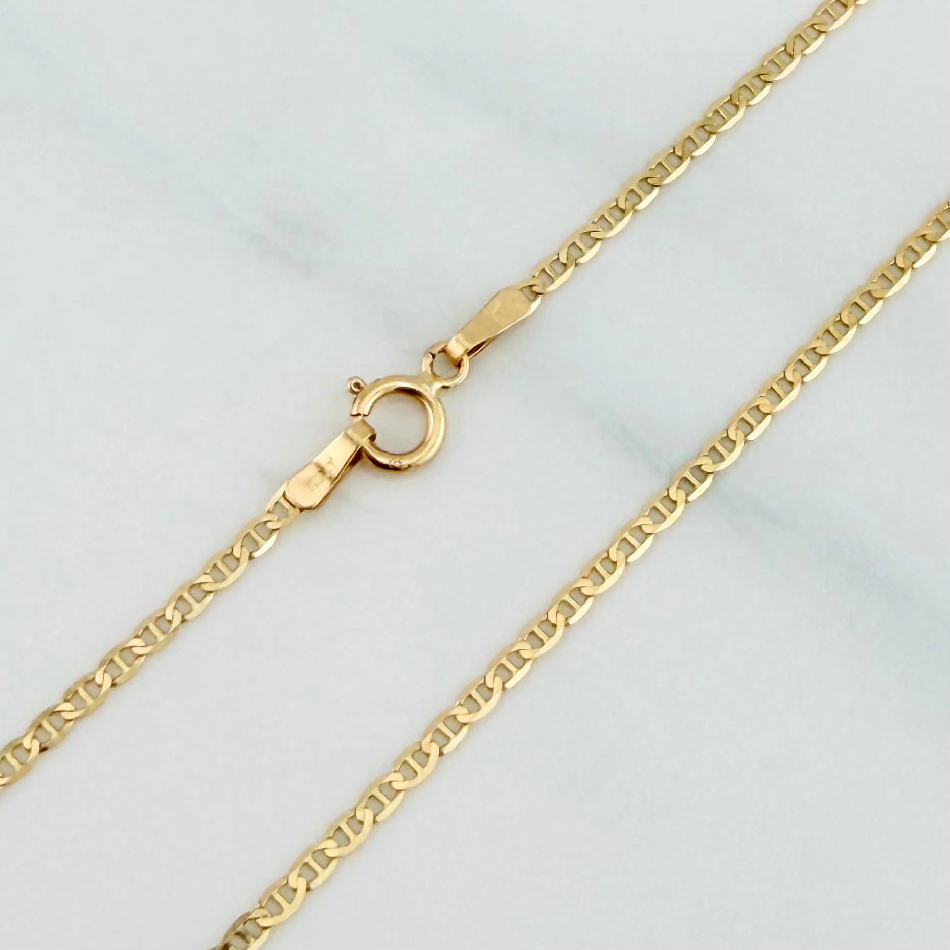 Cadena Escalera 1.6 g / 40 cm / 1.3 mm Oro Amarillo 18K - Image 2