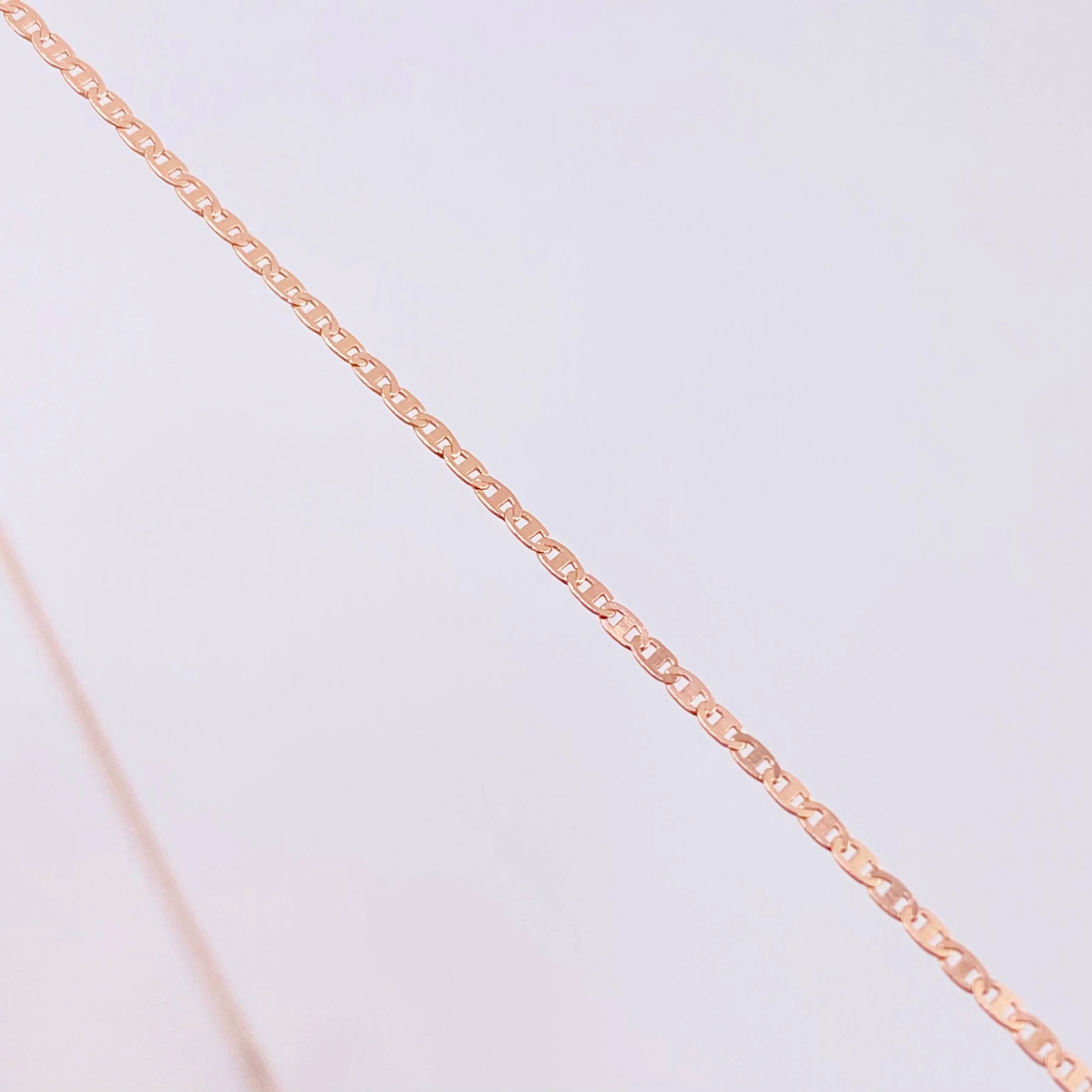 Cadena Escalera Plana 1.05 g / 40.3 cm / 1 mm Oro Rosa 18K - Image 3