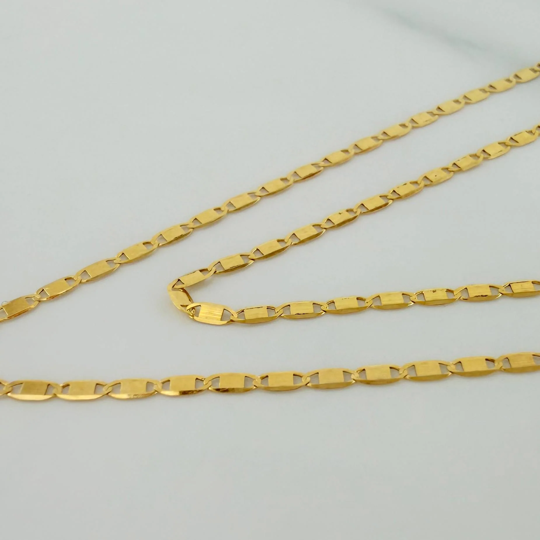 Cadena Escalera Plana 1.15 g / 50 cm / 1.4 mm Oro Amarillo 18K - Image 4