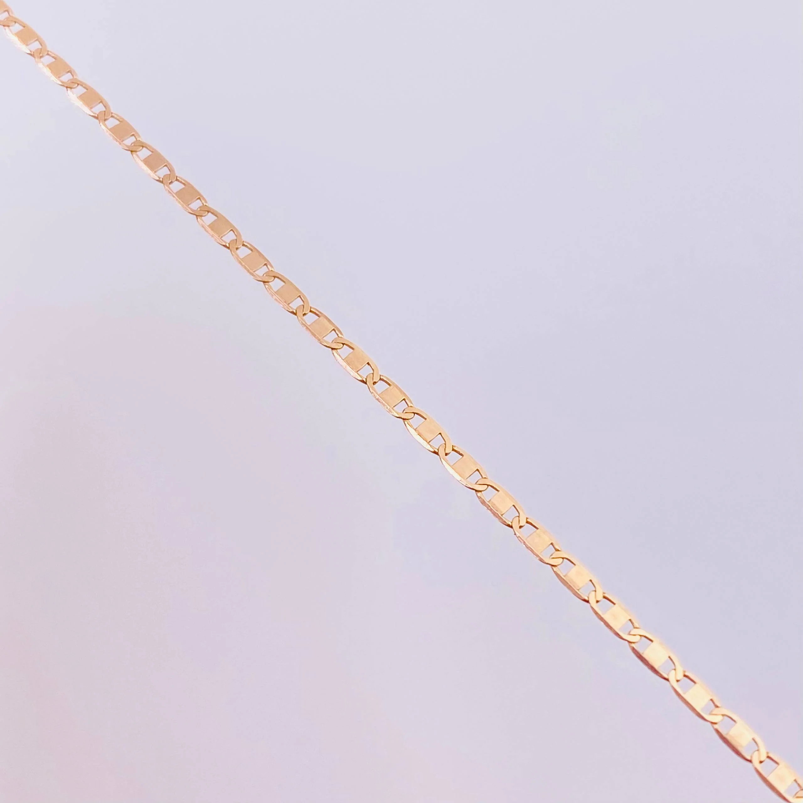 Cadena Escalera Plana 1.3 g / 40.1 cm / 1.3 mm Oro Rosa 18K - Image 3