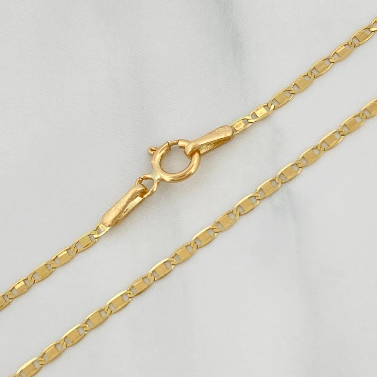 Cadena Escalera Plana 1.8 g / 50 cm / 1.2 mm Oro Amarillo 18K - Image 3