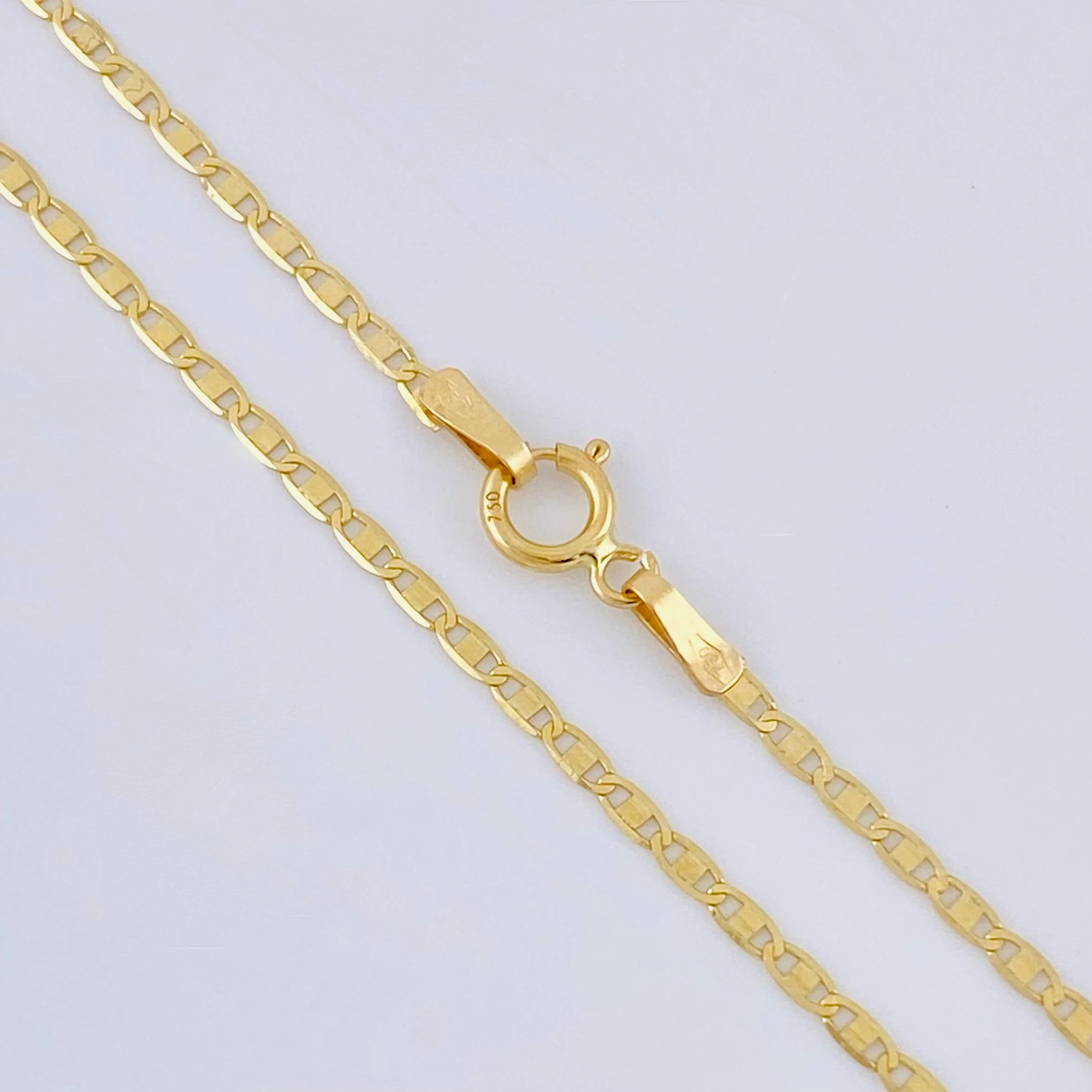 Cadena Escalera Plana 1.85 g / 60 cm / 1.35 mm Oro Amarillo 18K - Image 3