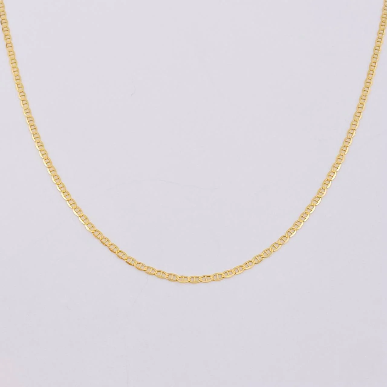 Cadena Escalera Plana 2 g / 50 cm / 1.4 mm Oro Amarillo 18K
