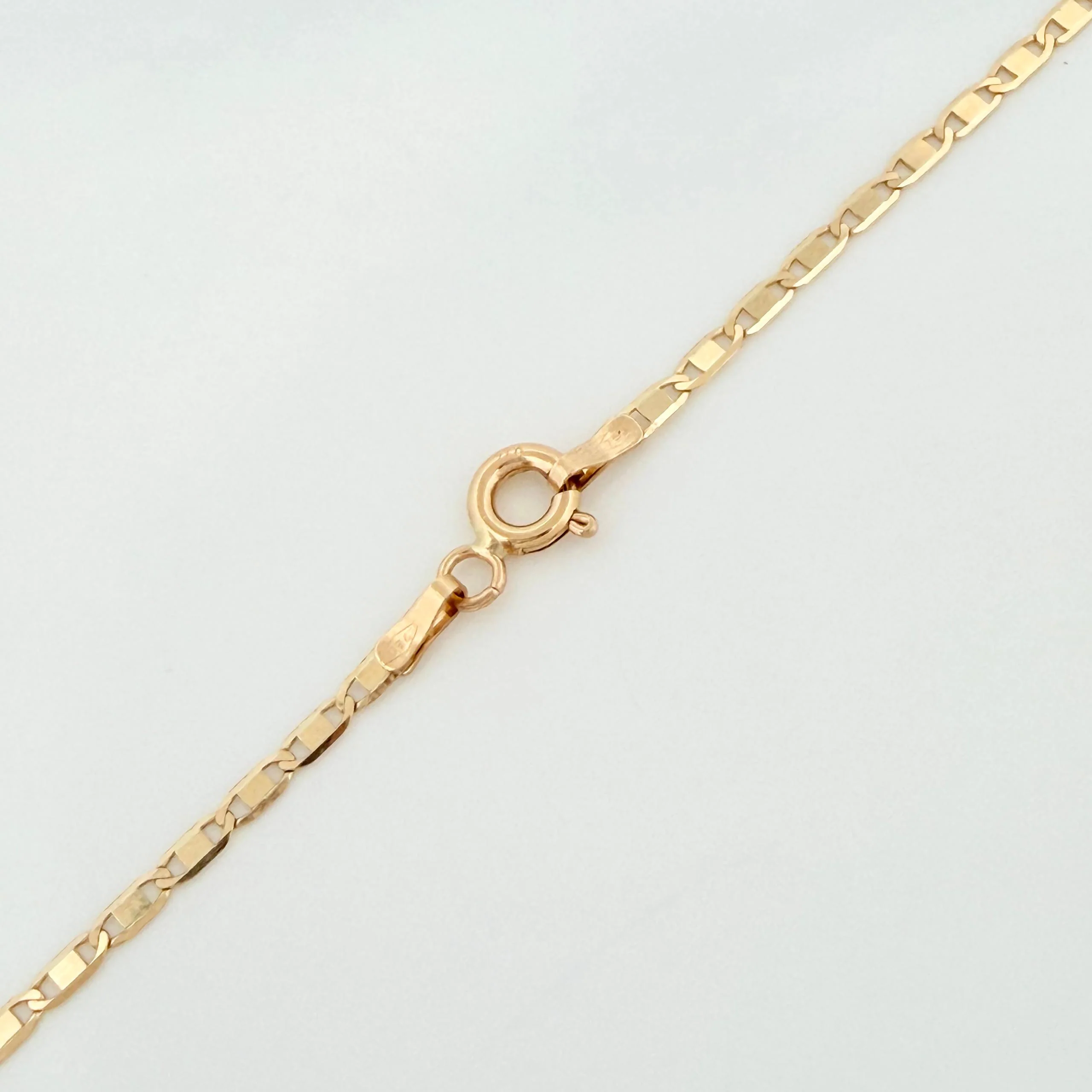 Cadena Escalera plana 3g / 60cm / 1.45mm Oro Amarillo 18K - Image 3
