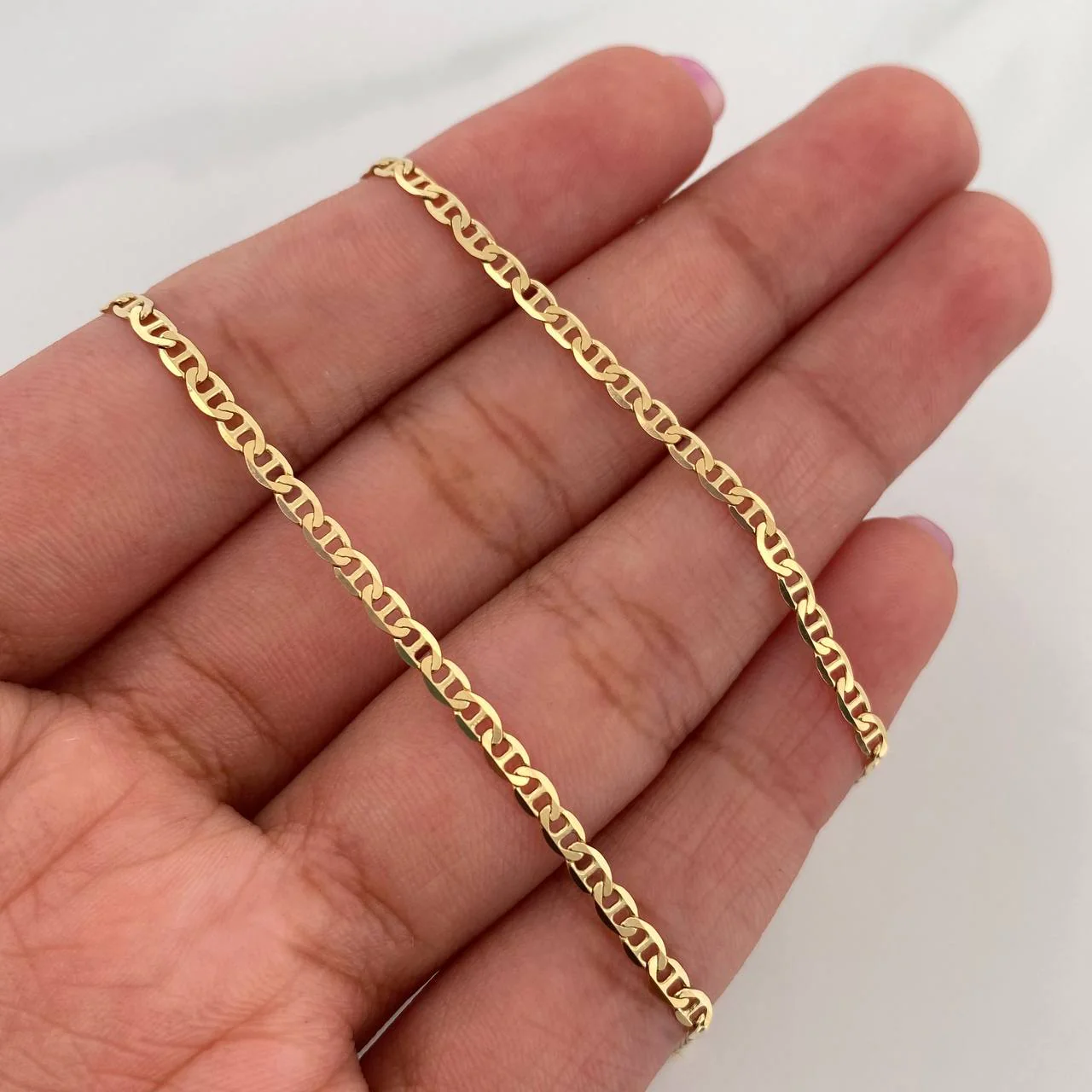 Cadena Escalera Plana 5.45 g / 60 cm / 1 mm Oro Amarillo 18K - Image 4