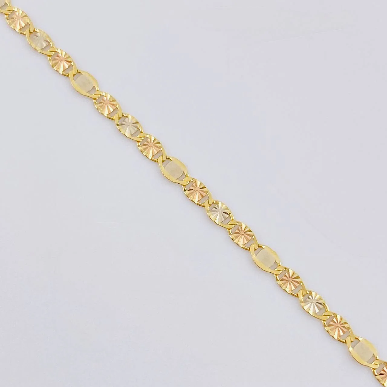 Cadena Escalera Plana Diamantada 2.2 g / 45 cm / 2.2 mm res Oros 18K - Image 3