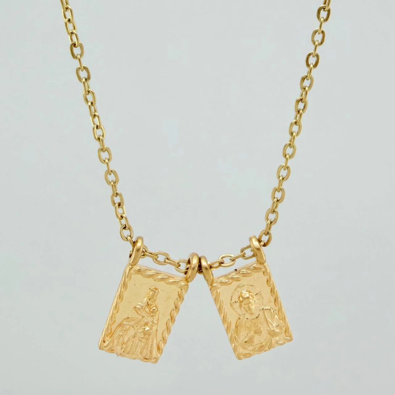 Cadena Escapulario Aro Seguido 3.85gr / 43.5cm / 1.2mm Oro Amarillo 18K %