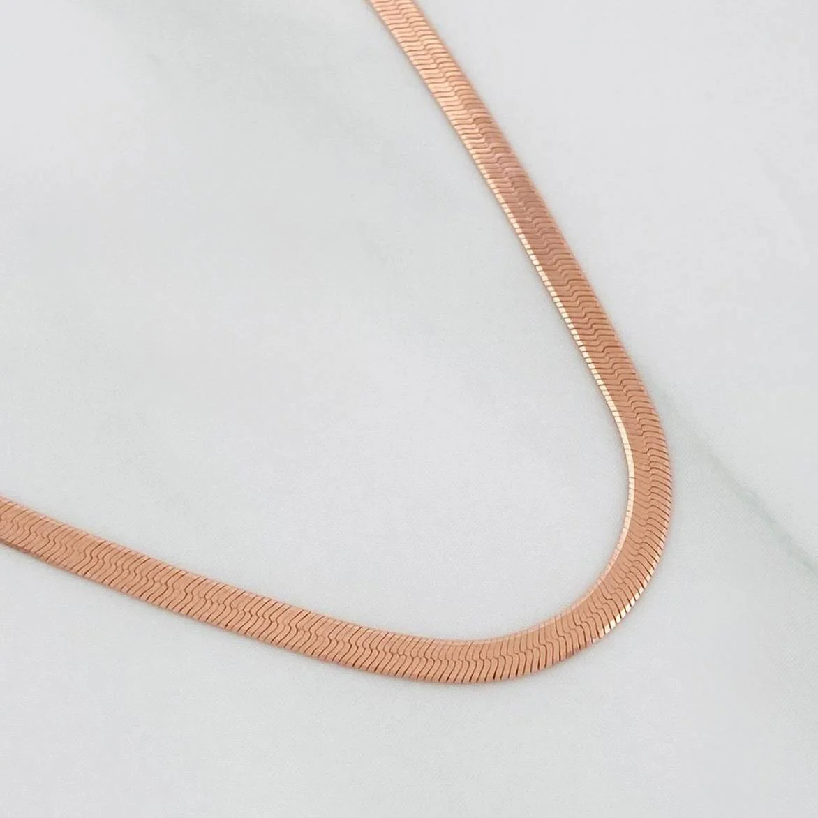 Cadena Espejo 3.1 g / 40.05 cm / 2 mm Oro Rosa 18K
