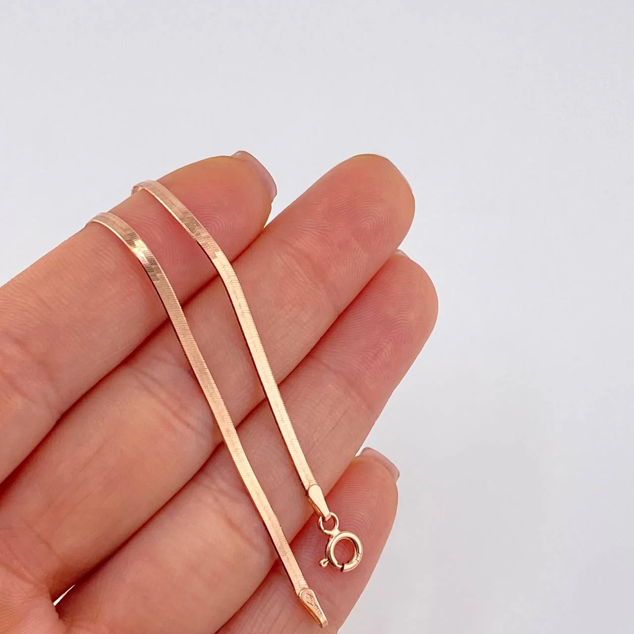 Cadena Espejo 3.5 g / 45.2 cm / 2 mm Oro Rosa 18K (Oferta) - Image 4
