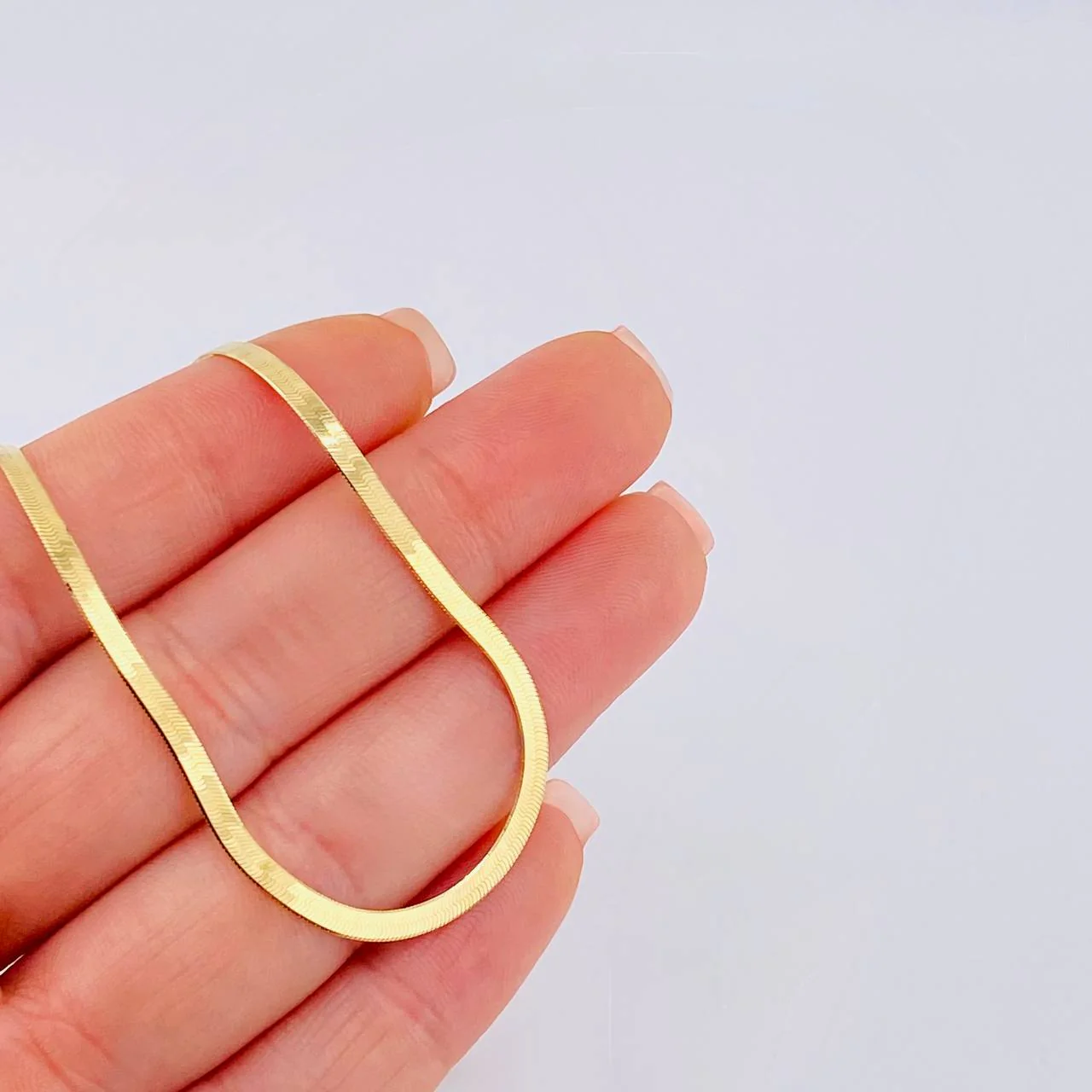 Cadena Espejo 5.3g / 40.5cm / 2.5mm Oro Amarillo 18K - Image 4