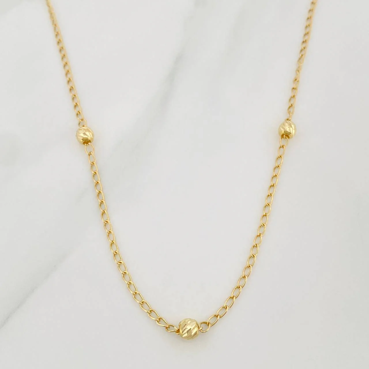 Cadena Espiga 2.9 g / 42.5 cm / 4 mm Oro Amarillo 18K