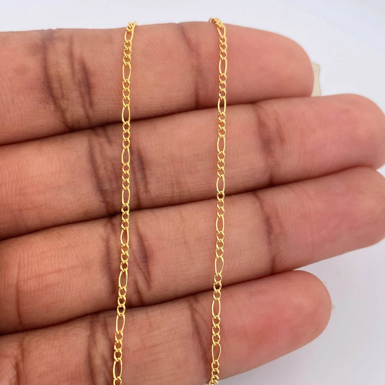 Cadena Figaro 1.05gr / 45cm / 1.35mm Oro Amarillo +1 18K $ - Image 3