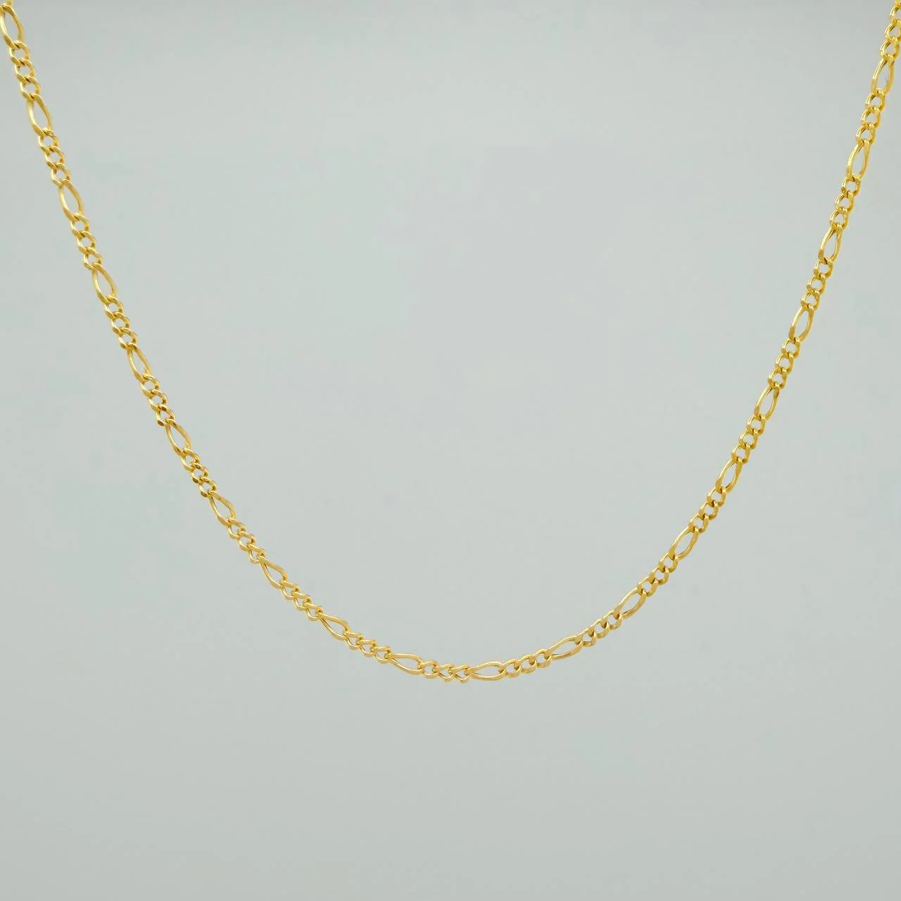 Cadena Figaro 1.35gr / 44.5cm / 1.2mm Oro Amarillo +1 18K & - Image 2