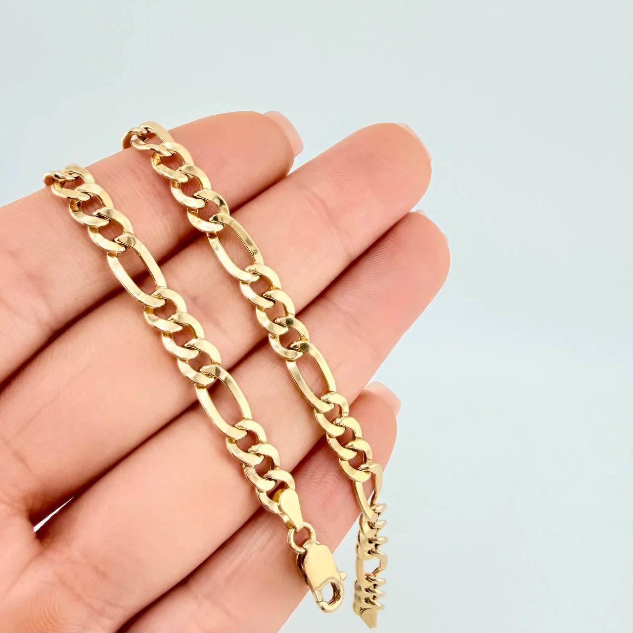 Cadena Figaro 13 g / 61.3 cm / 5.9 mm Oro Amarillo 18K - Image 4