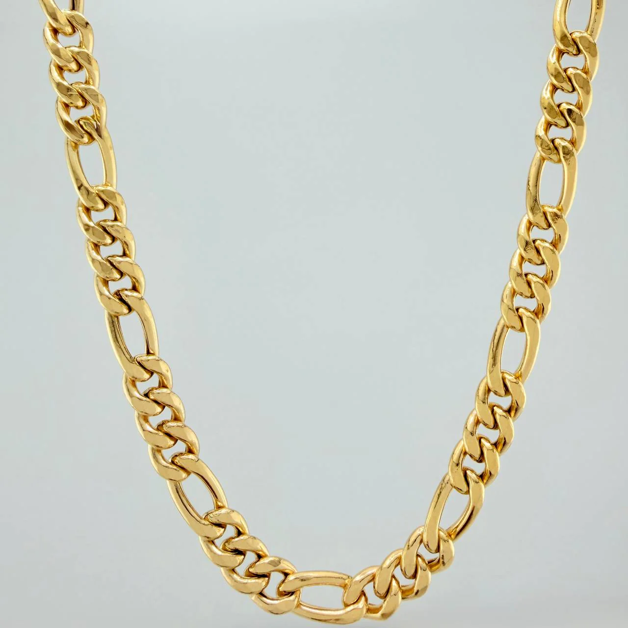 Cadena Figaro 14.35gr / 65.4cm / 6.3mm Oro Amarillo +1 18K $