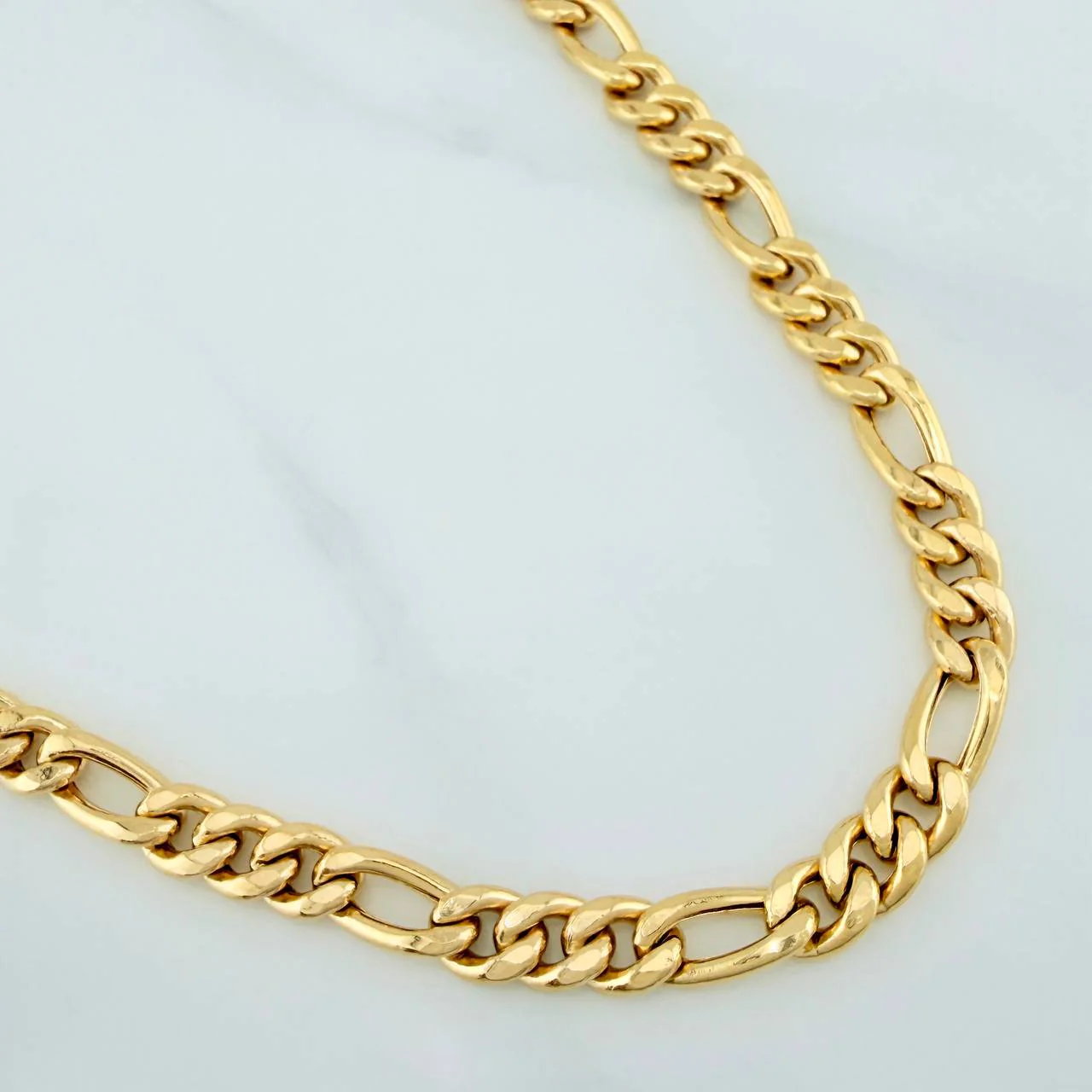 Cadena Figaro 14.35gr / 65.4cm / 6.3mm Oro Amarillo +1 18K $ - Image 2