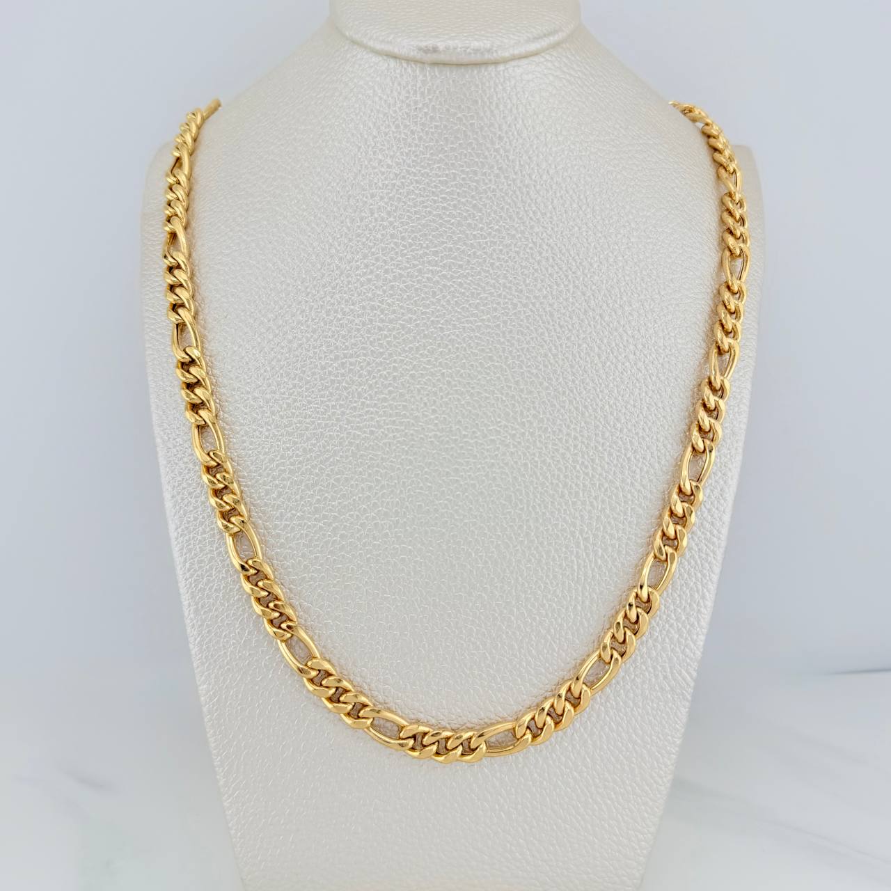 Cadena Figaro 14.35gr / 65.4cm / 6.3mm Oro Amarillo +1 18K $ - Image 6