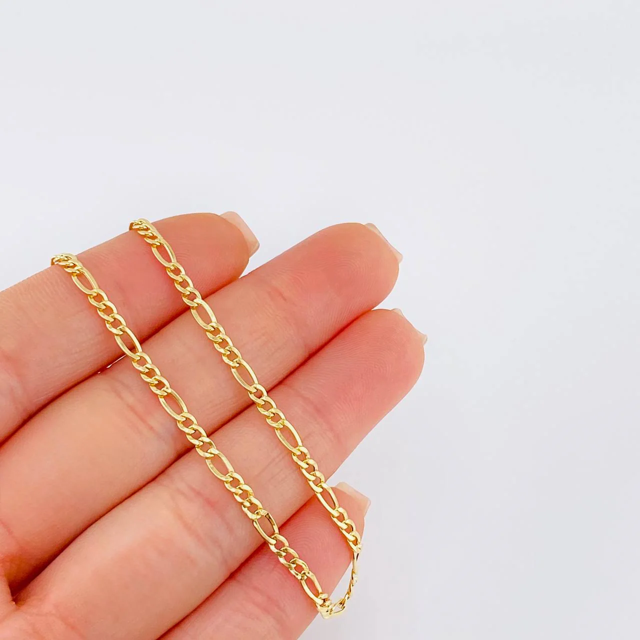 Cadena Figaro 2.15 g / 45.5 cm / 2.6 mm Oro Amarillo 18K - Image 6