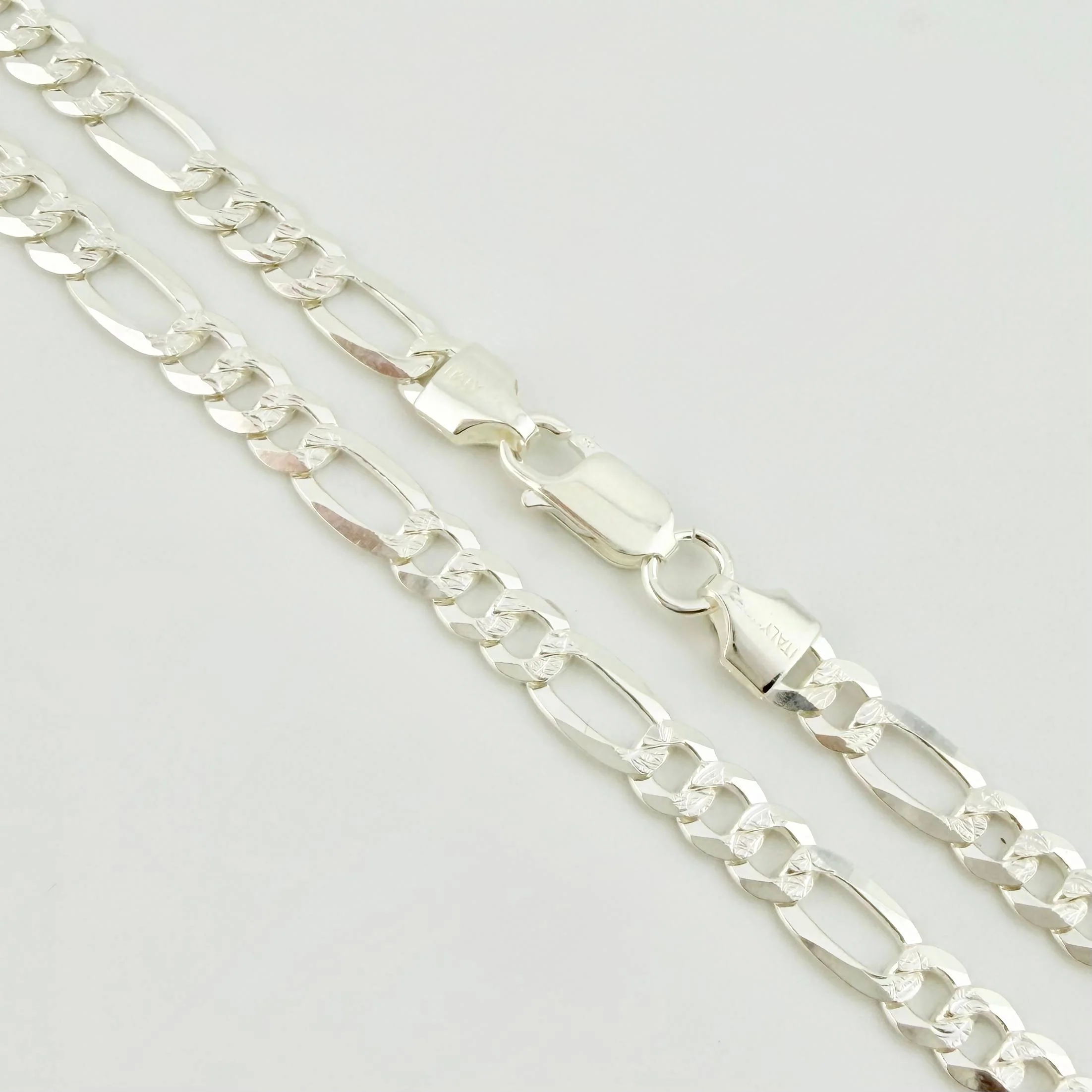 Cadena Figaro 23.9gr / 70cm / 6mm Plata 925 - Image 3