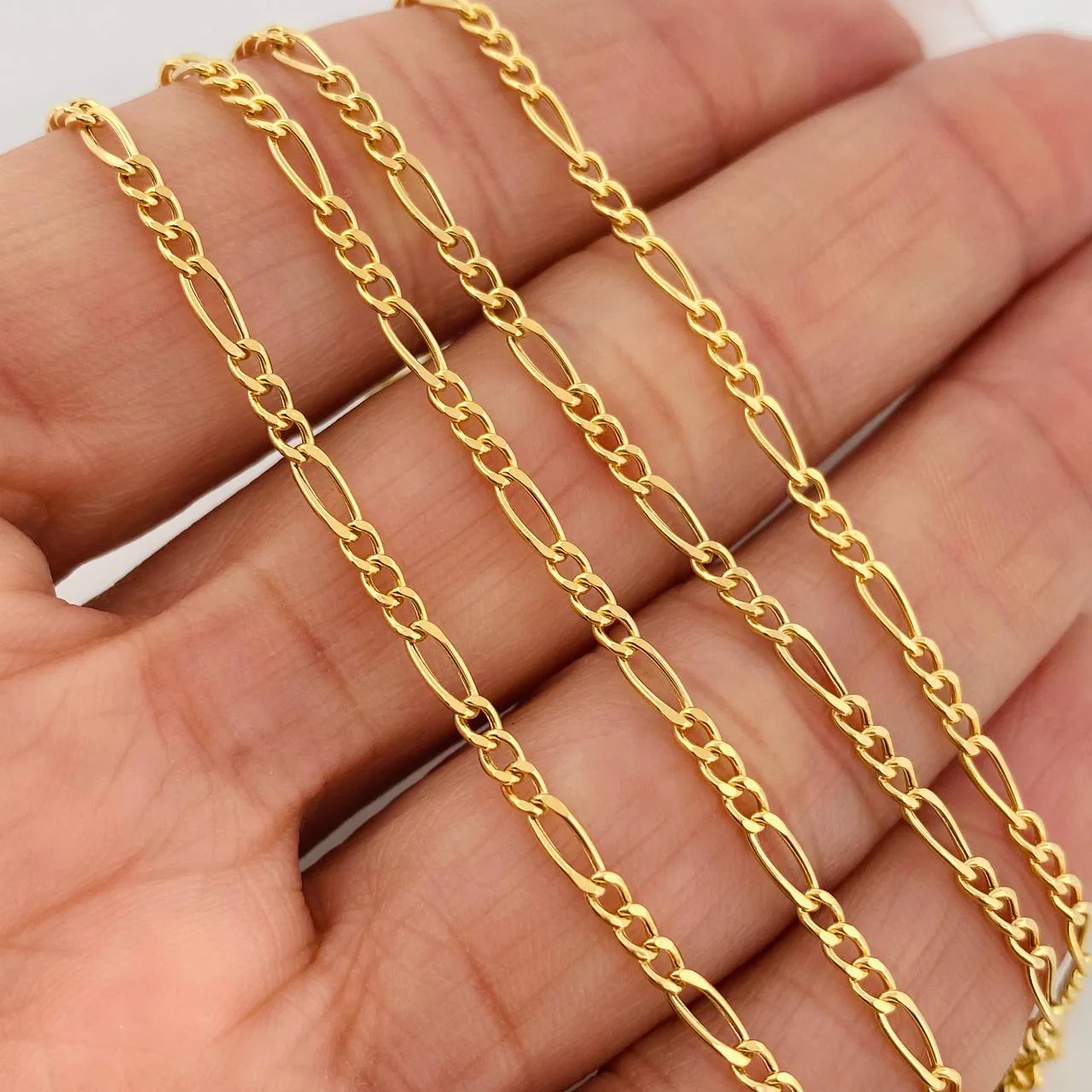 Cadena Figaro 3.1gr / 55cm / 2.3mm Oro Amarillo +1 18K % - Image 3