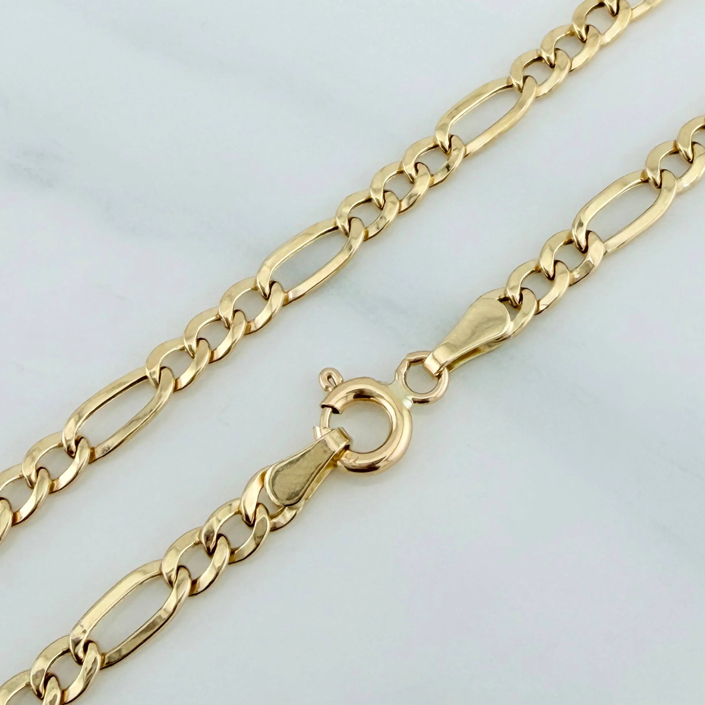 Cadena Figaro 4.5g / 62cm / 3.57mm Oro Amarillo 18K - Image 3