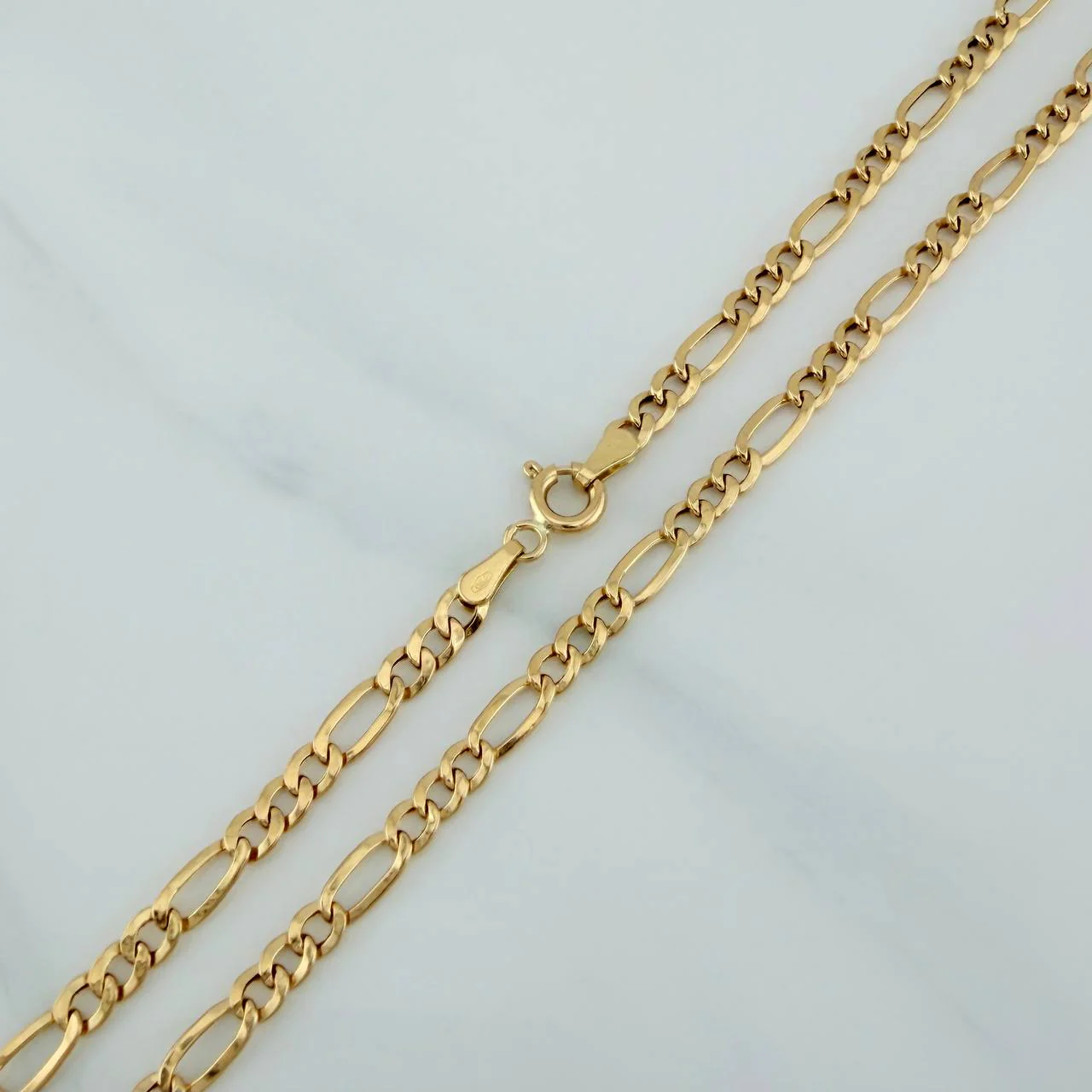 Cadena Figaro 5.05gr / 72cm / 3.4mm Oro Amarillo +1 18K $ - Image 3
