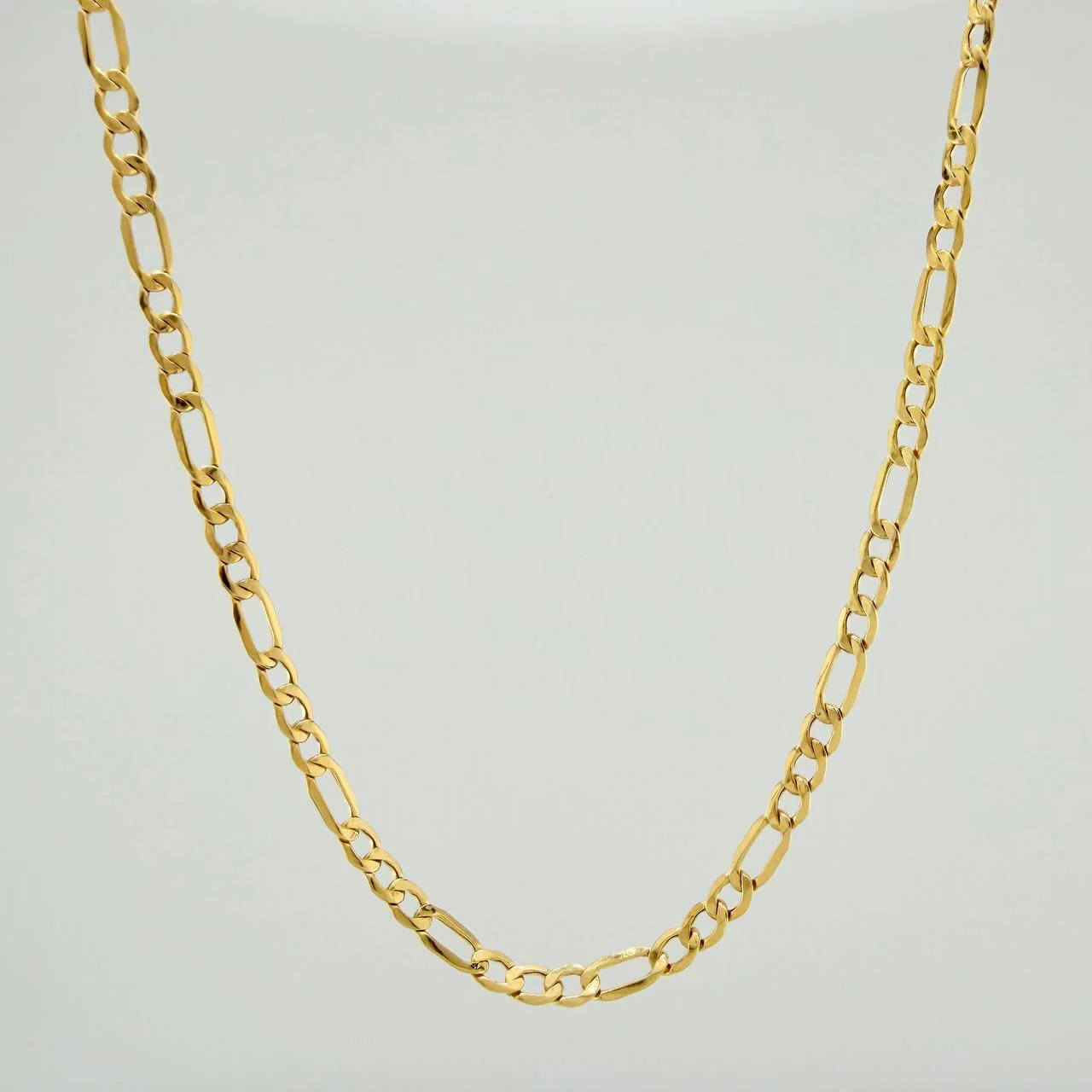 Cadena Figaro 5.8gr / 64.7cm / 3.22mm Oro Amarillo +1 18K $