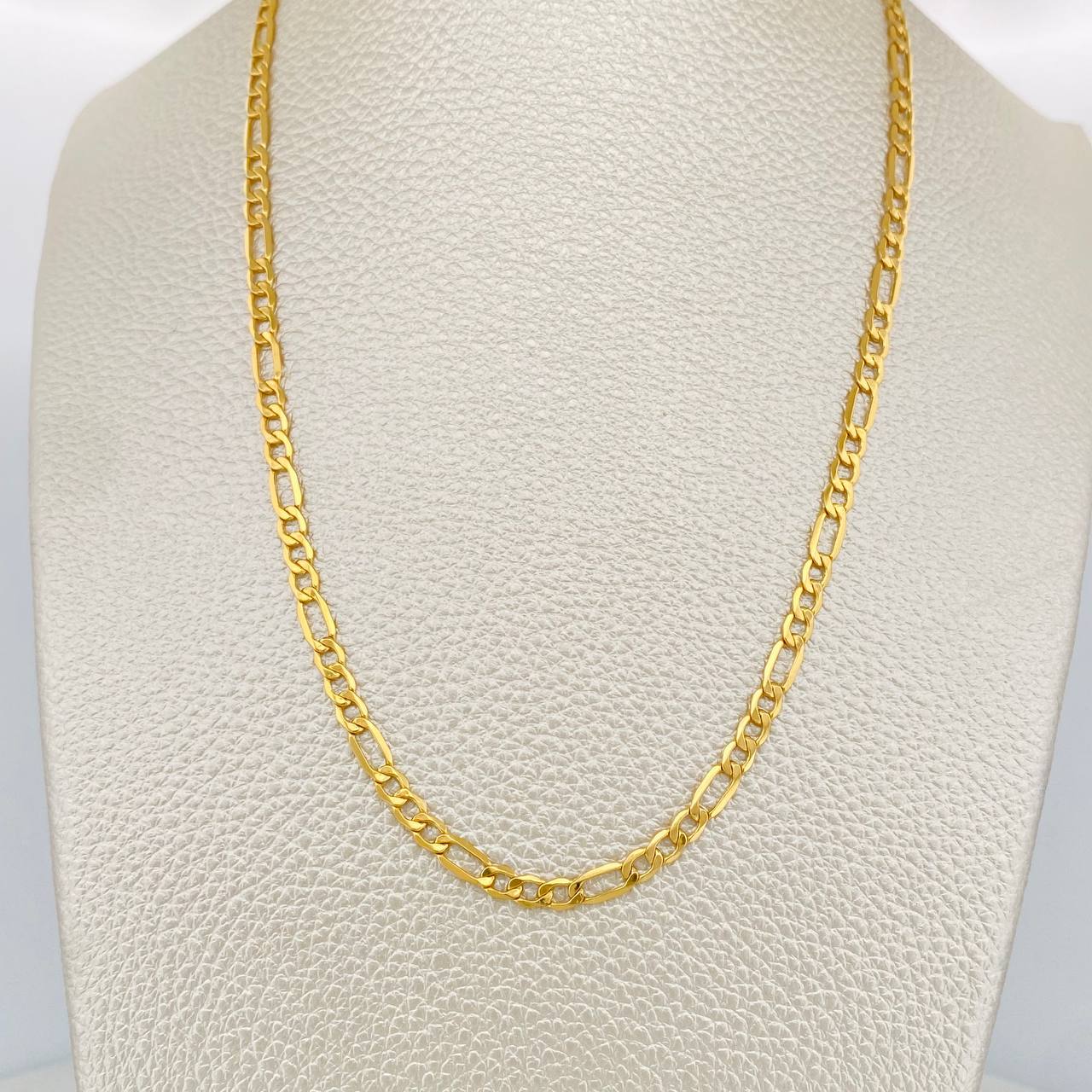 Cadena Figaro 5.8gr / 65cm / 3.2mm Oro Amarillo +1 18K $ - Image 6