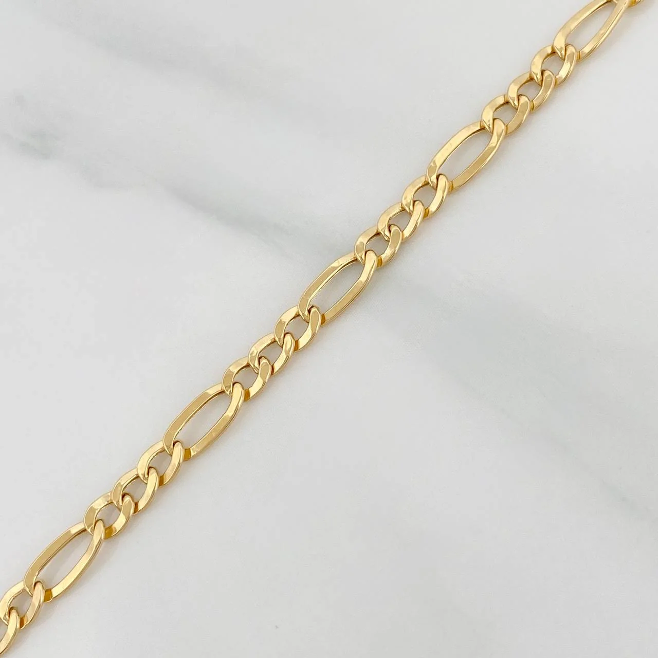 Cadena Figaro 5gr / 71.1cm / 3.34mm Oro Amarillo +1 18K $ - Image 4