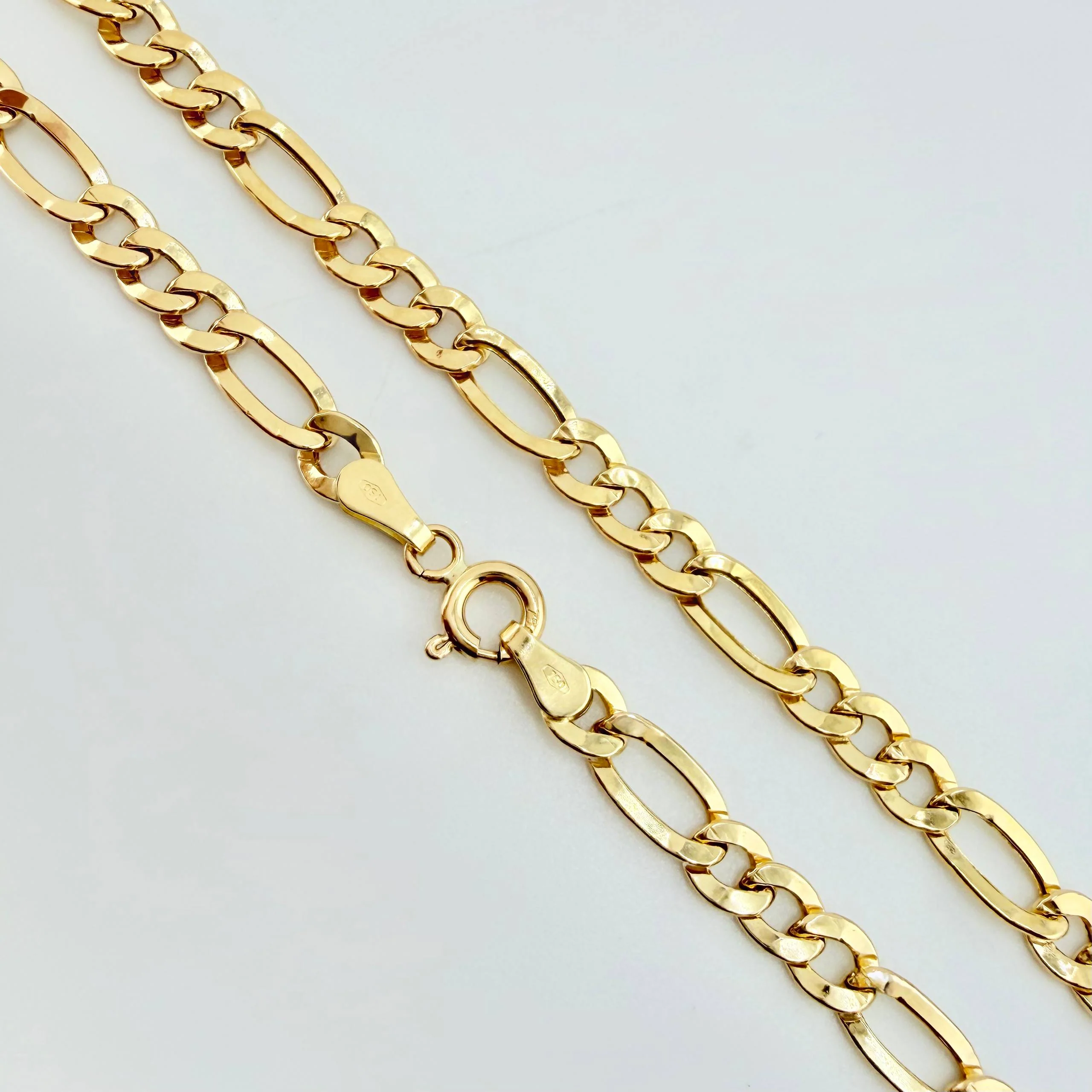 Cadena Figaro 6.7gr / 60cm / 4.5mm Oro Amarillo +1 18K * - Image 2