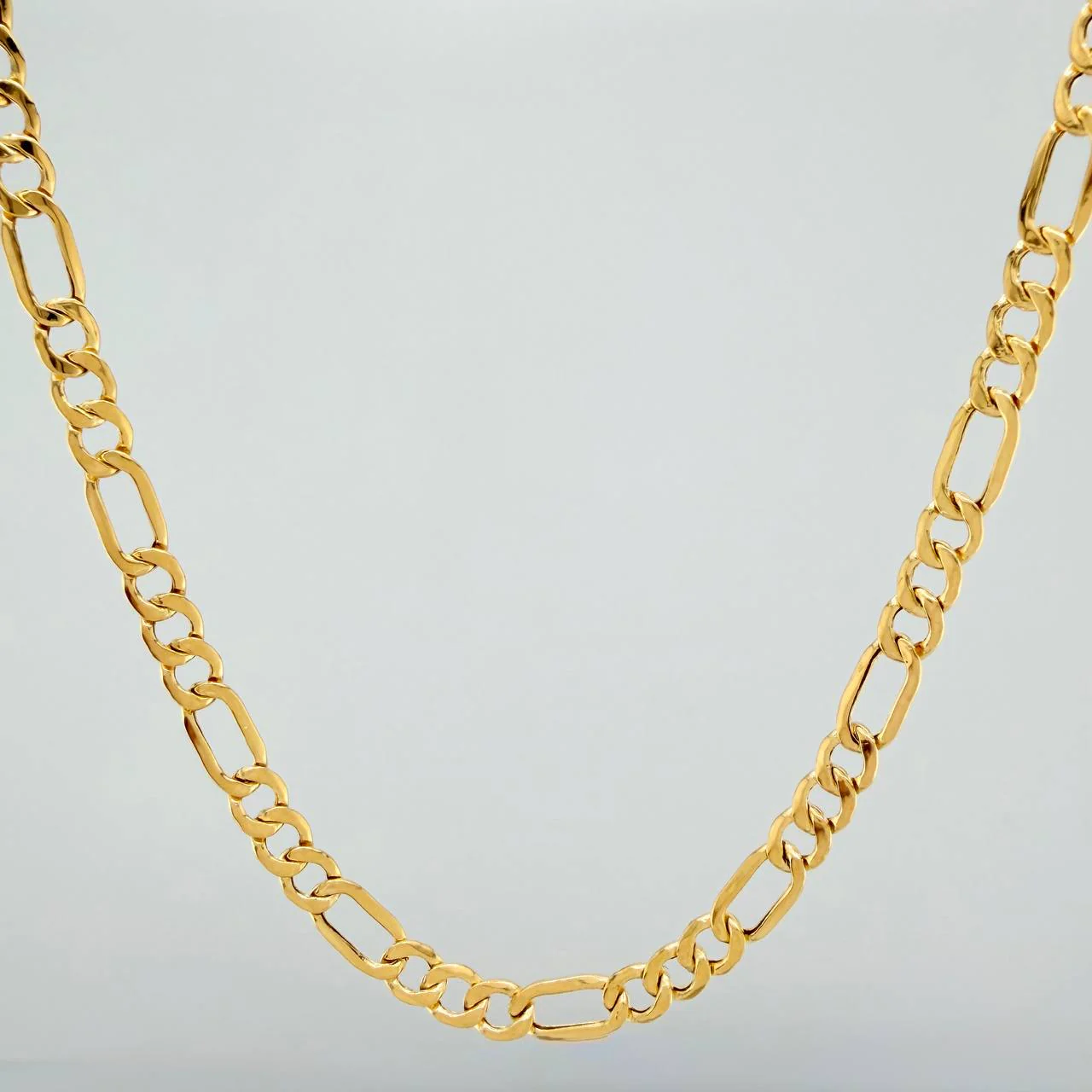 Cadena Figaro 7.95gr / 60cm / 4mm Oro Amarillo +1 18K %