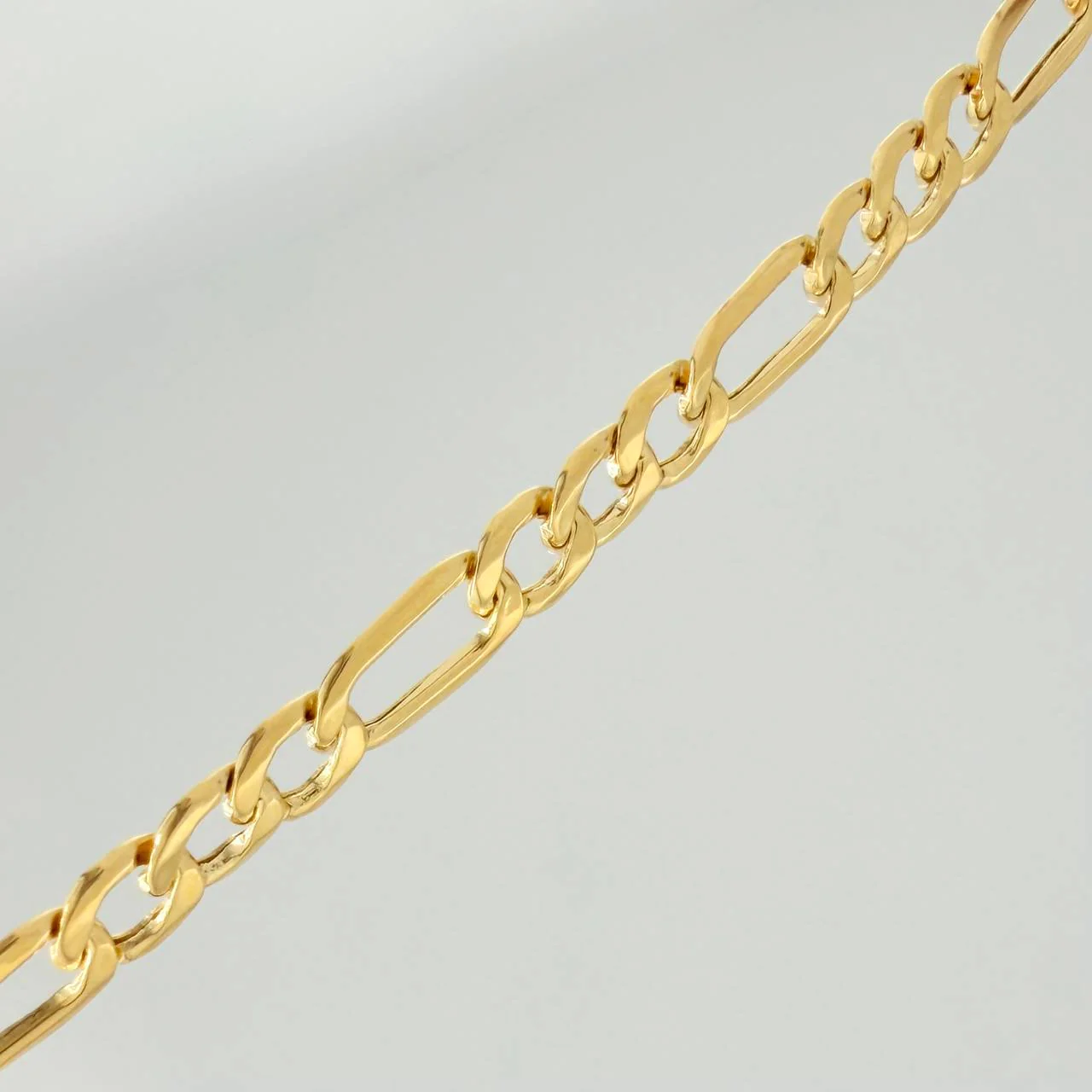 Cadena Figaro 8.05gr / 60cm / 4.2mm Oro Amarillo +1 18K $ - Image 3
